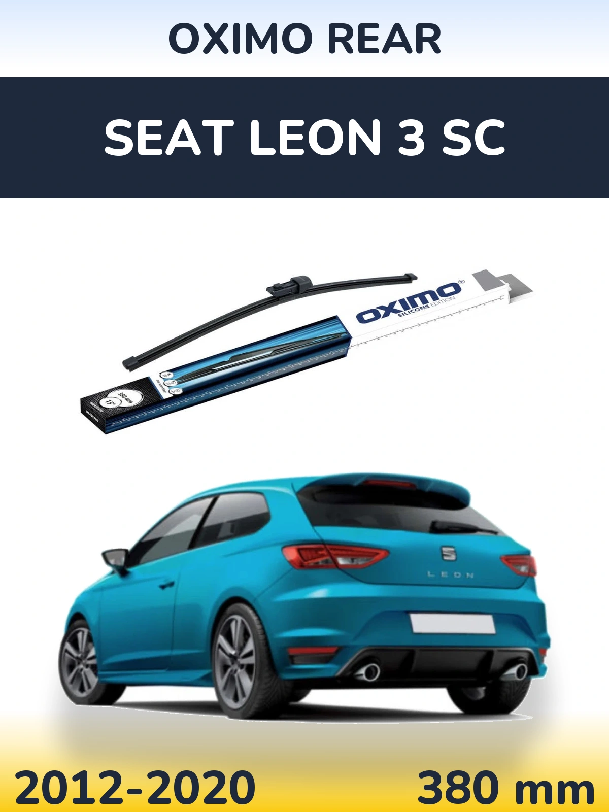 Задний дворник Oximo Rear 380 мм для SEAT Leon 3 SC 2012-2020