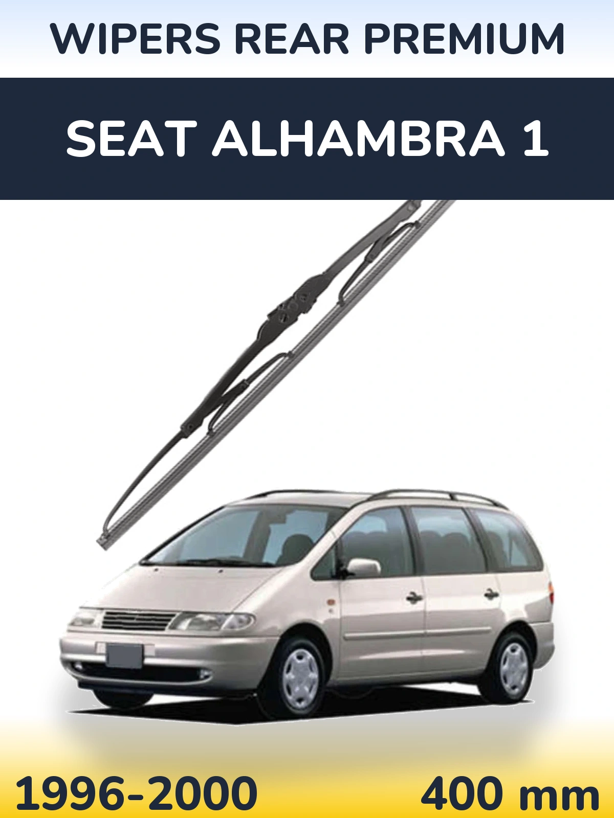 Задний дворник WIPERS REAR PREMIUM 400 мм для SEAT Alhambra 1 1996-2000