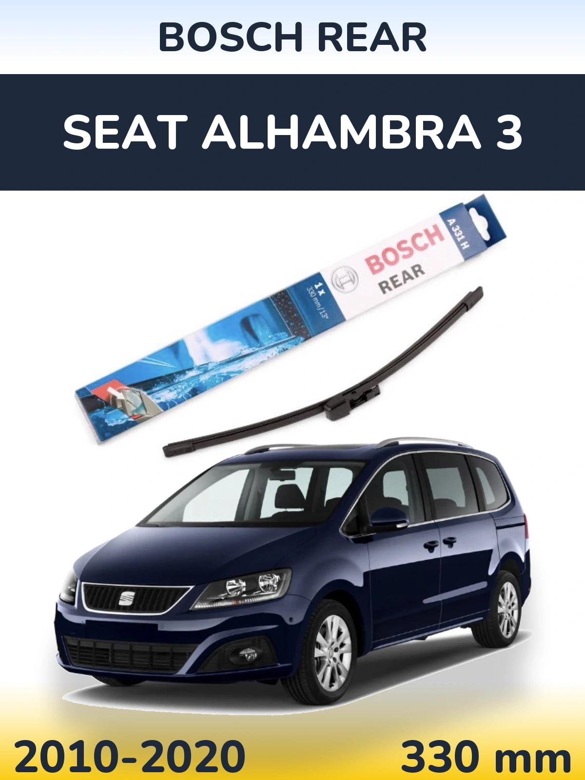 Tylna wycieraczka BOSCH Rear 330 mm do SEAT Alhambra 3 2010-2020