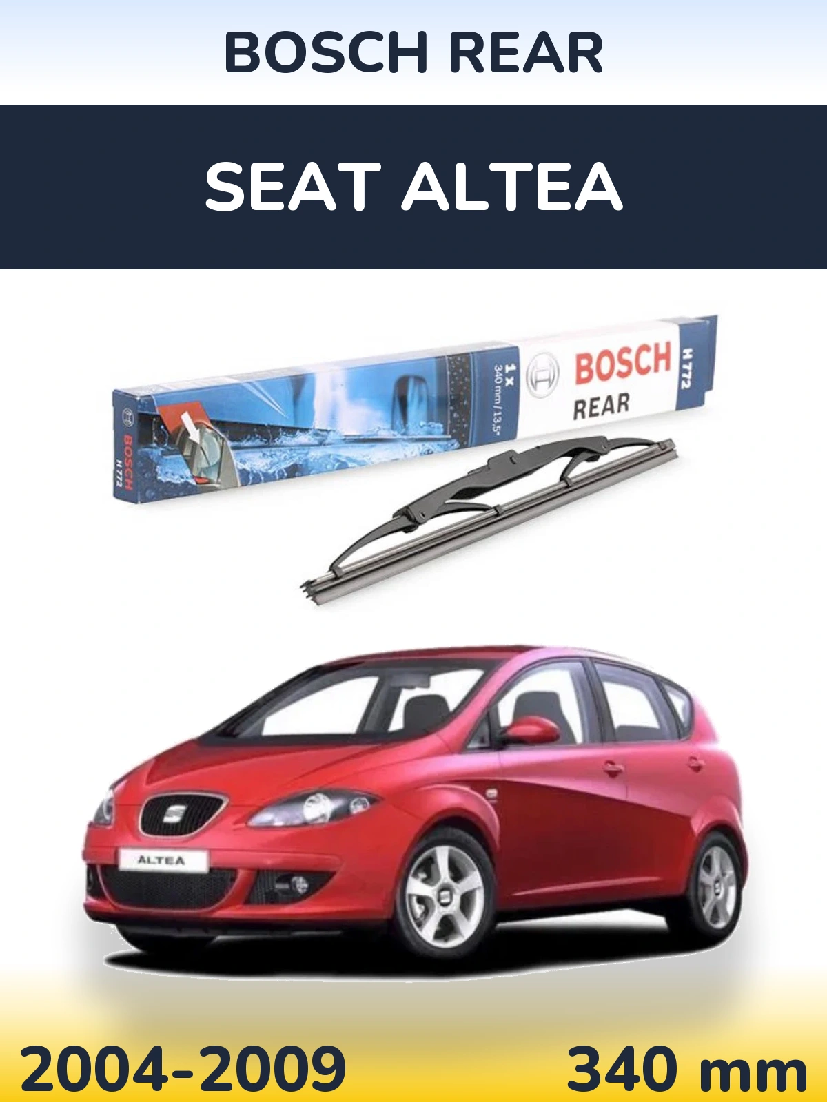 Tylna wycieraczka BOSCH Rear 340 mm do SEAT Altea 2004-2009