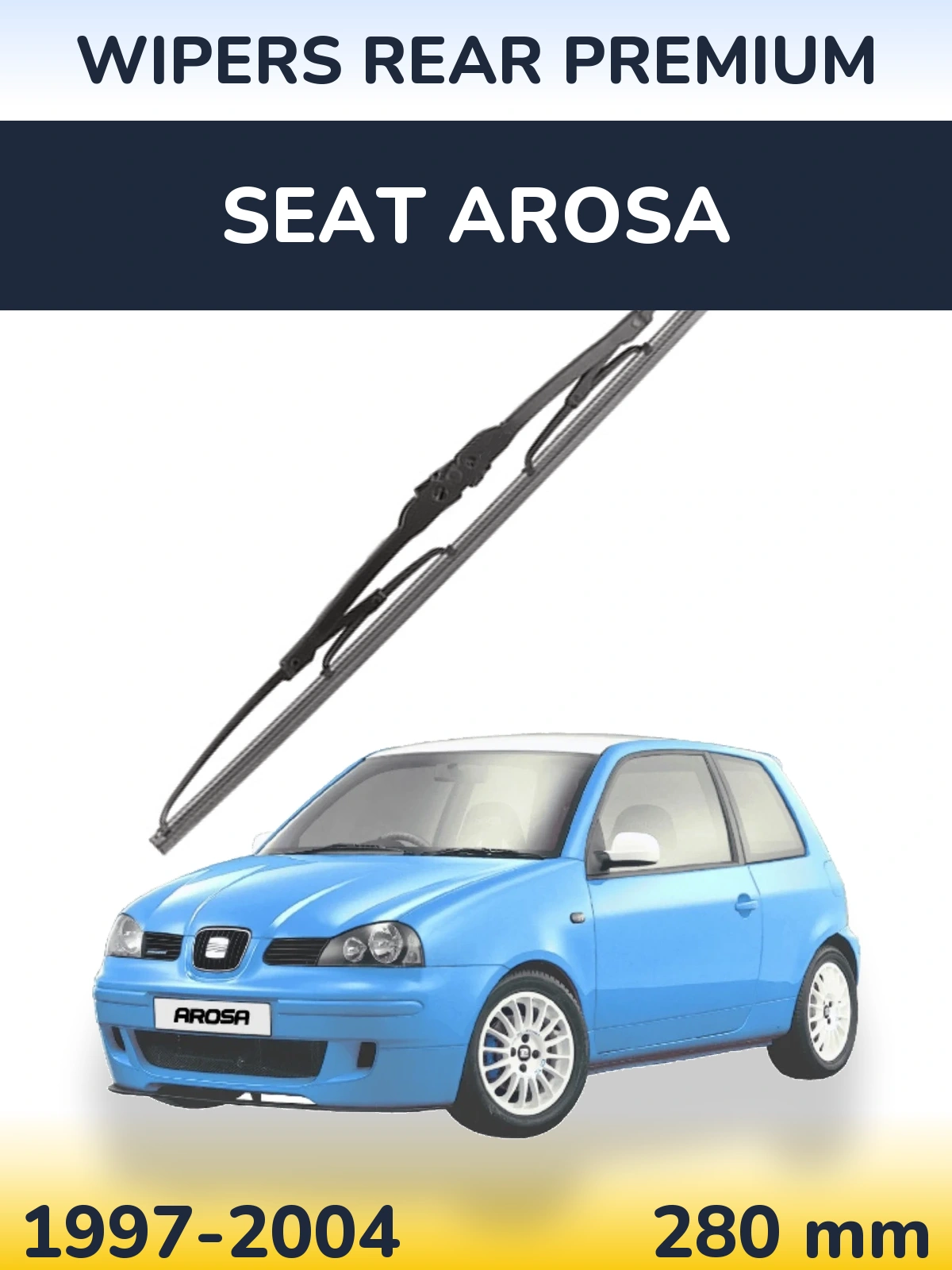 Tylna wycieraczka WIPERS REAR PREMIUM 280 mm do SEAT Arosa 1997-2004
