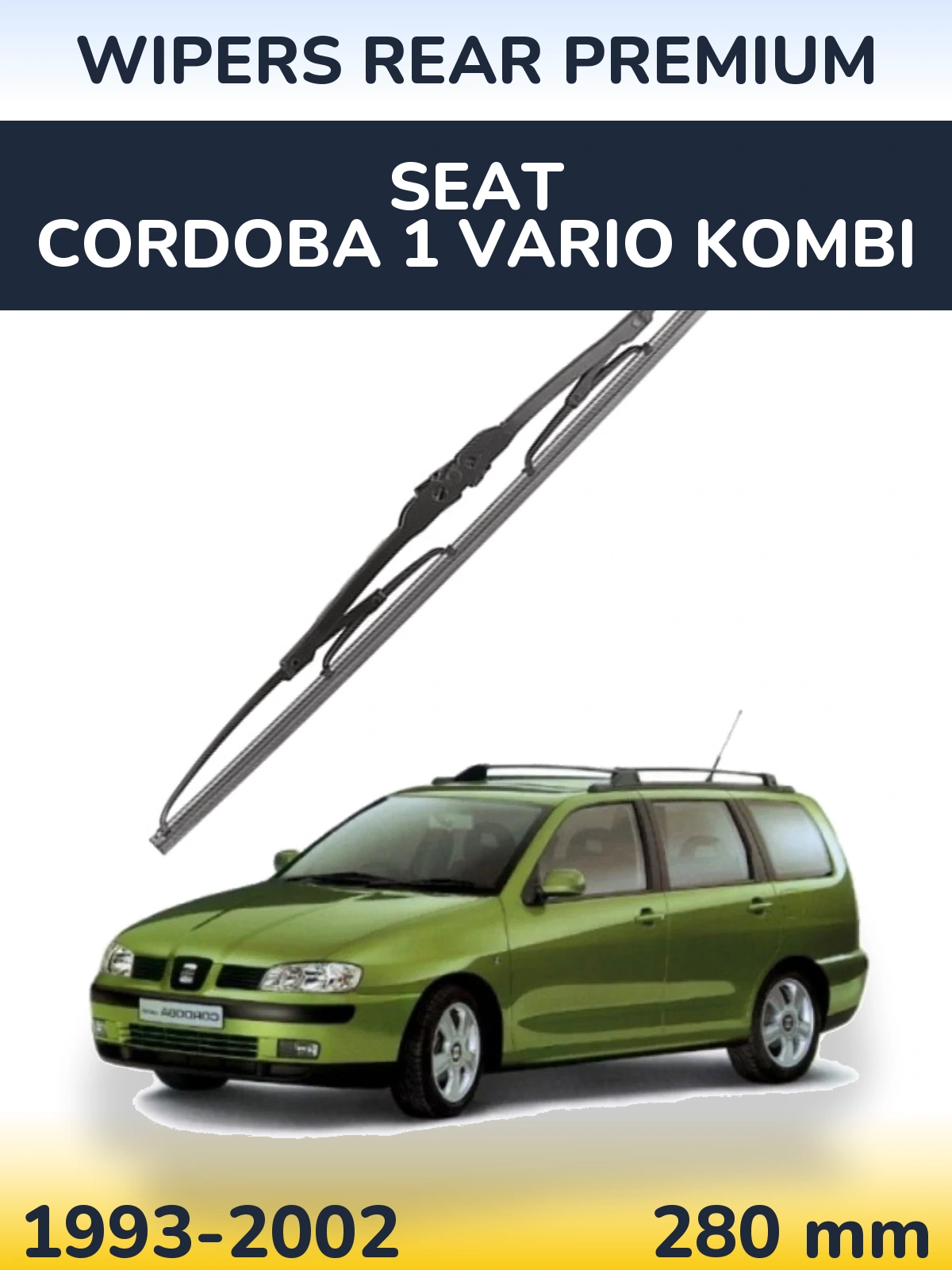 Tylna wycieraczka WIPERS REAR PREMIUM 280 mm do SEAT Cordoba 1 Vario kombi 1993-2002