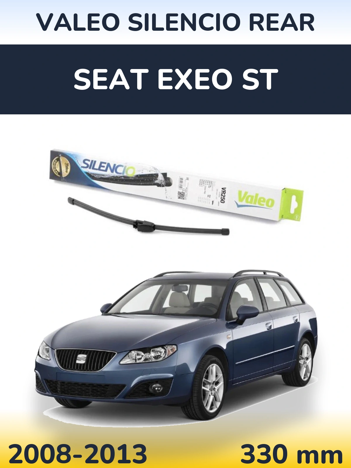 Задний дворник Valeo Silencio Rear 335 мм для SEAT Exeo ST 2008-2013