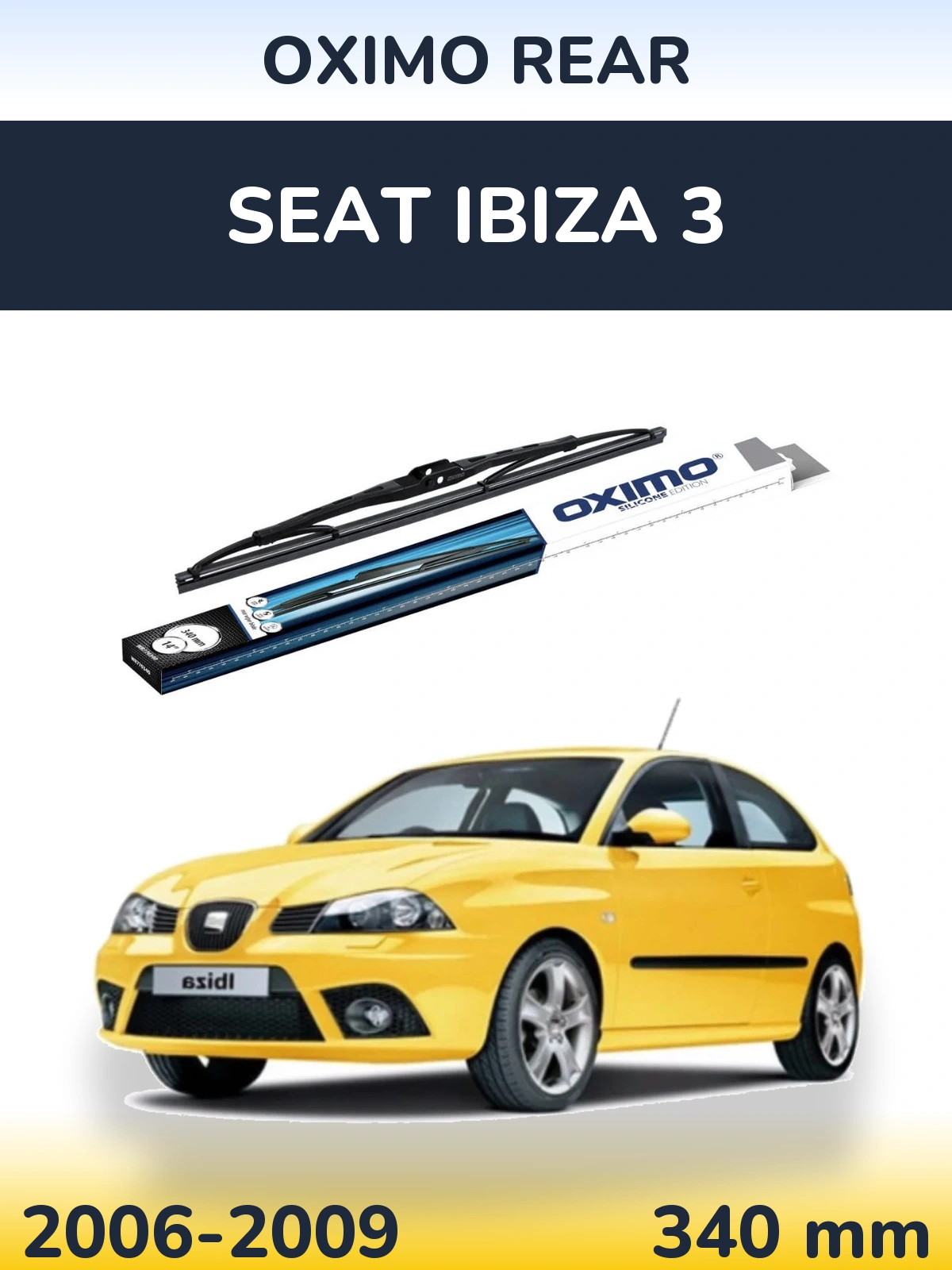 Задний дворник Oximo Rear 340 мм для SEAT Ibiza 3 2006-2009