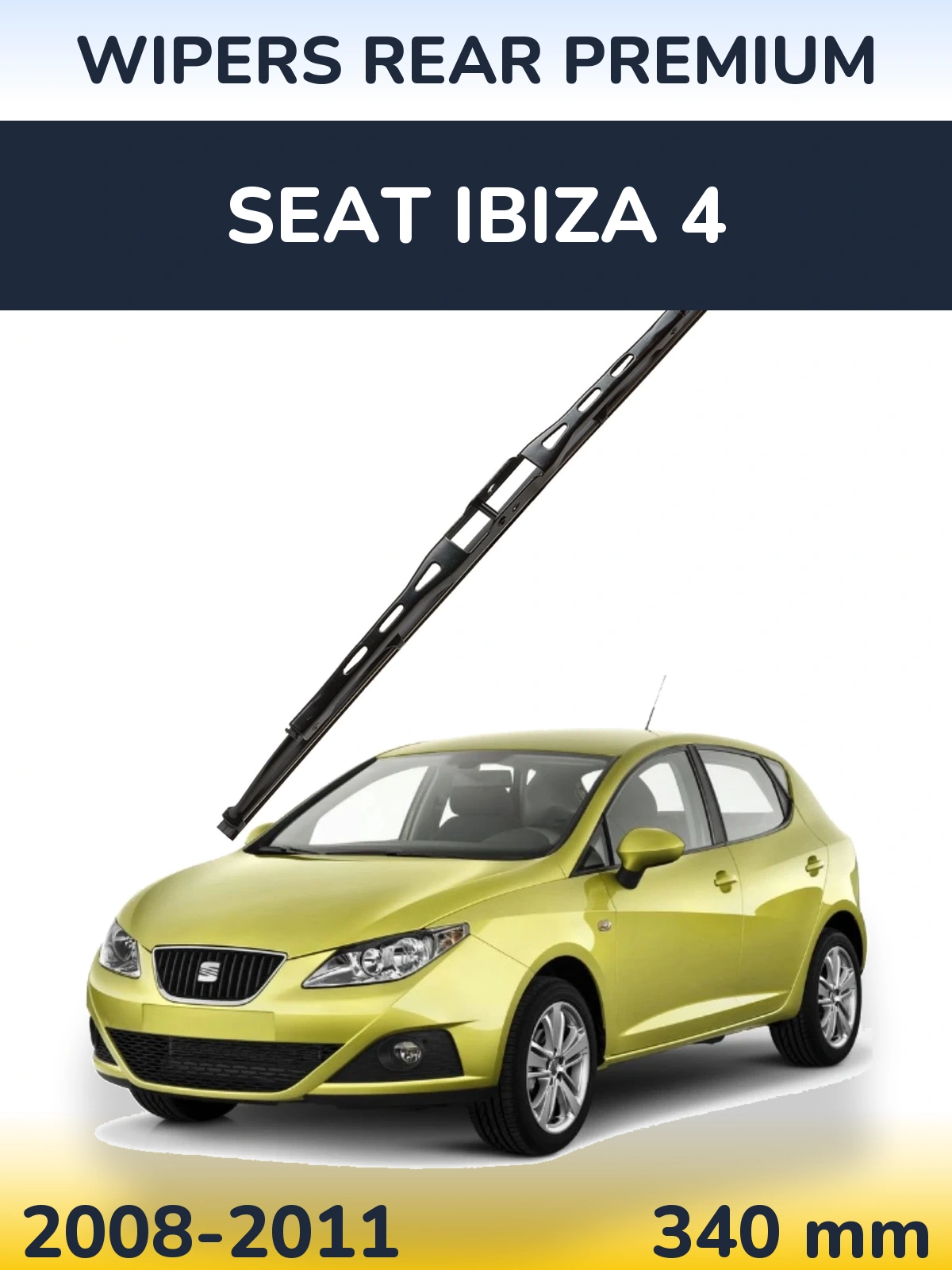Tylna wycieraczka WIPERS REAR PREMIUM 340 mm do SEAT Ibiza 4 2008-2011