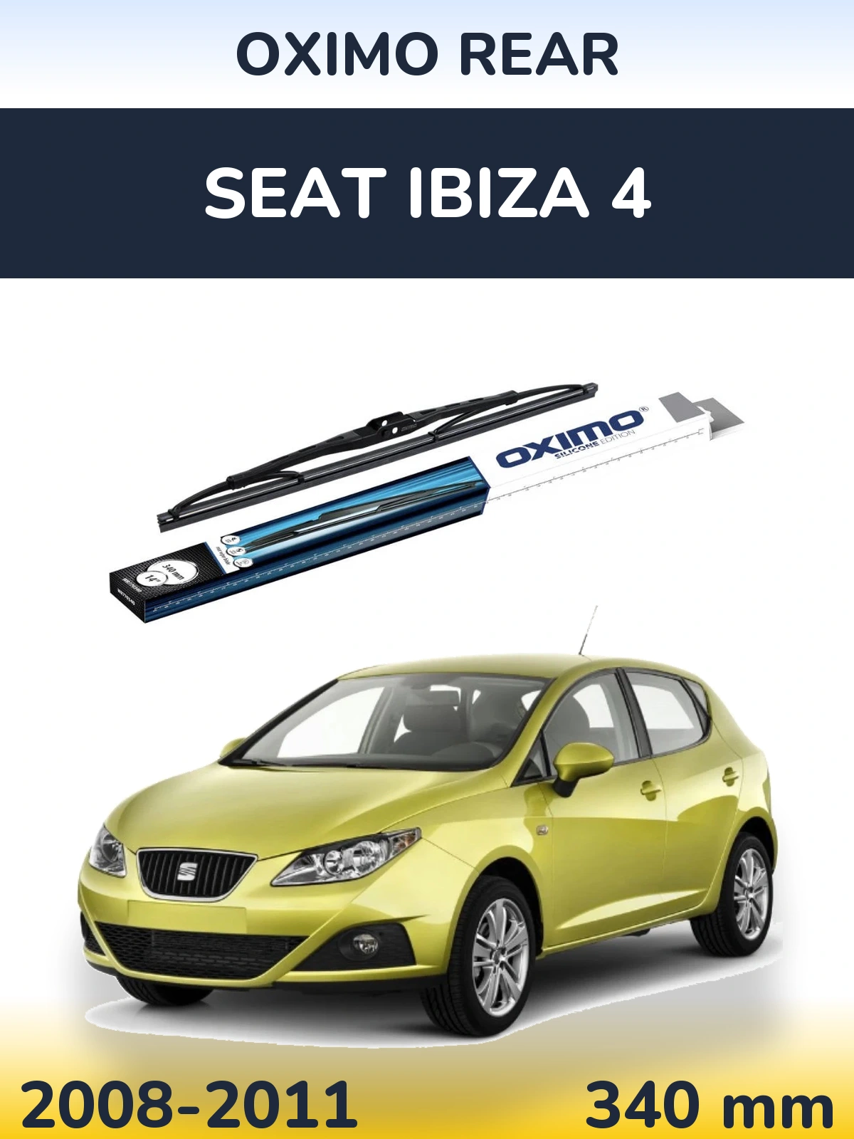 Задний дворник Oximo Rear 340 мм для SEAT Ibiza 4 2008-2011