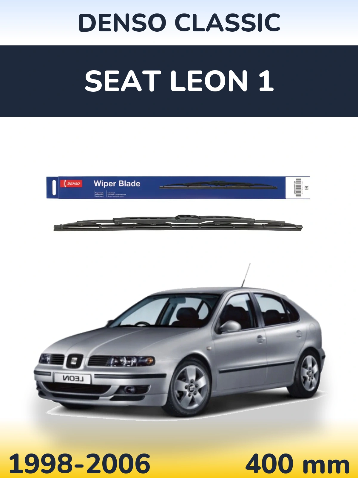 Tylna wycieraczka Denso Classic 400 mm do SEAT Leon 1 1998-2006