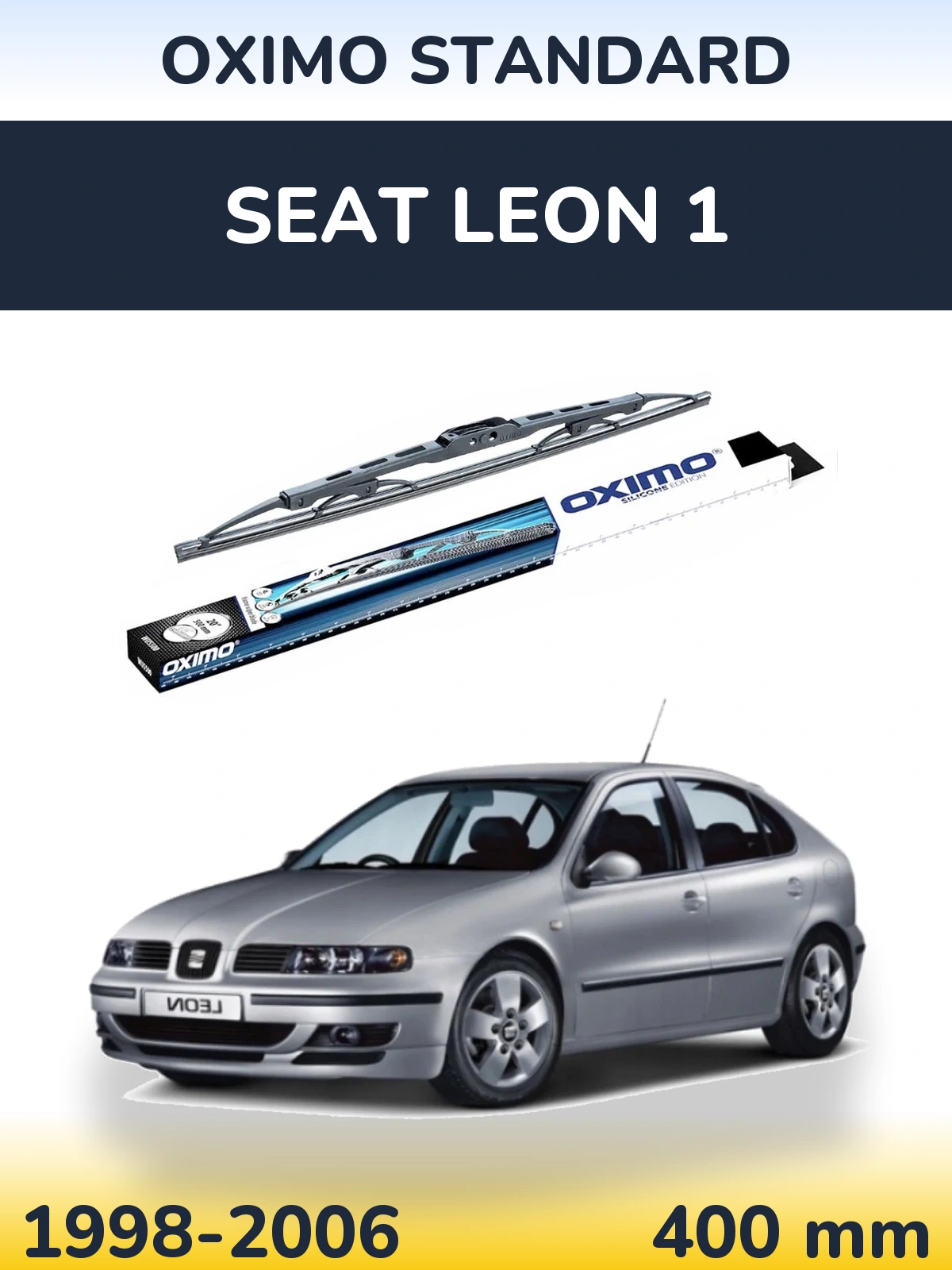 Tylna wycieraczka Oximo Standard 400 mm do SEAT Leon 1 1998-2006