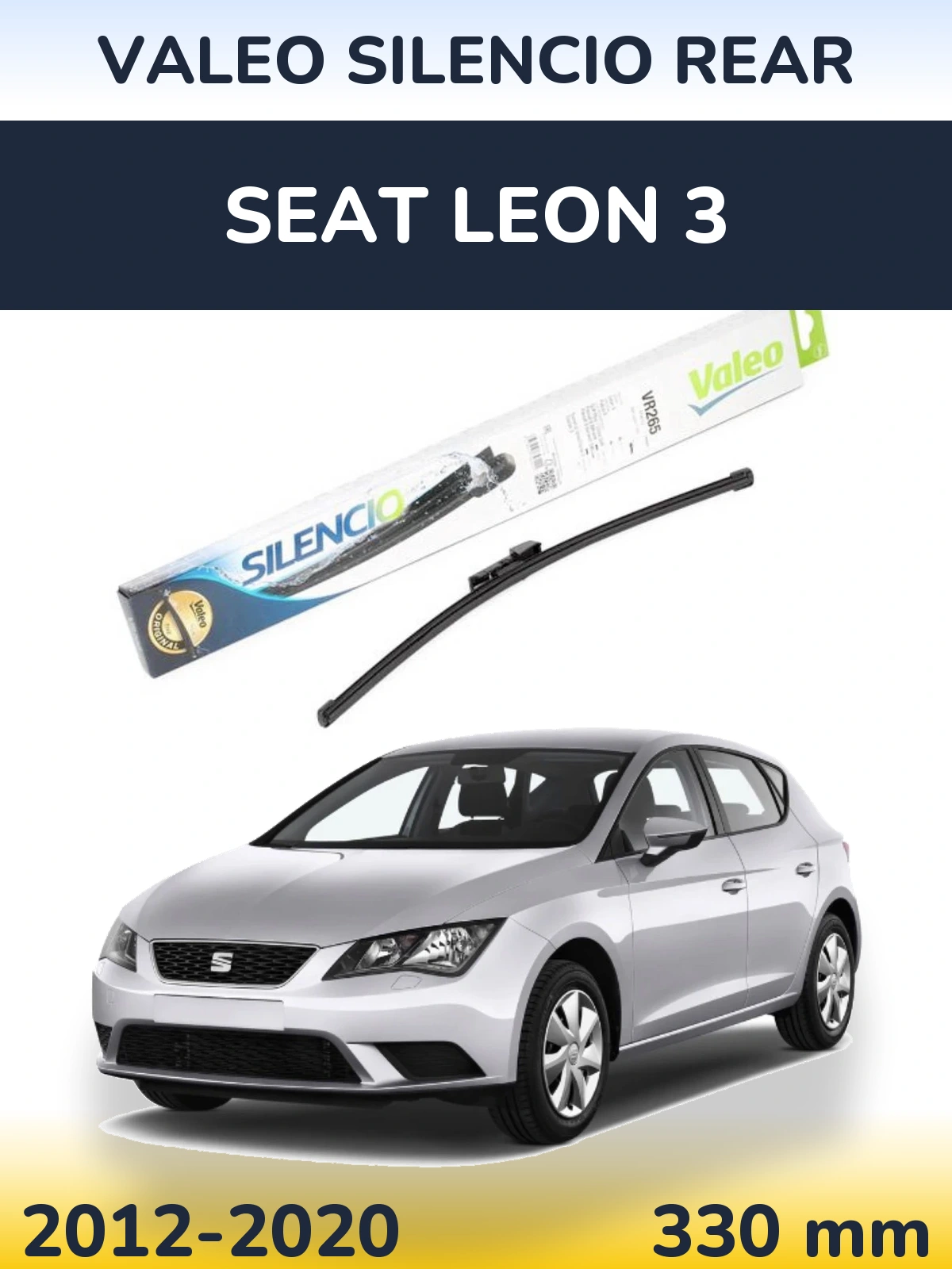 Tylna wycieraczka Valeo Silencio Rear 335 mm do SEAT Leon 3 2012-2020