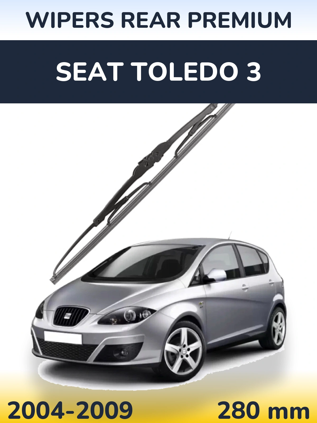 Tylna wycieraczka WIPERS REAR PREMIUM 280 mm do SEAT Toledo 3 2004-2009