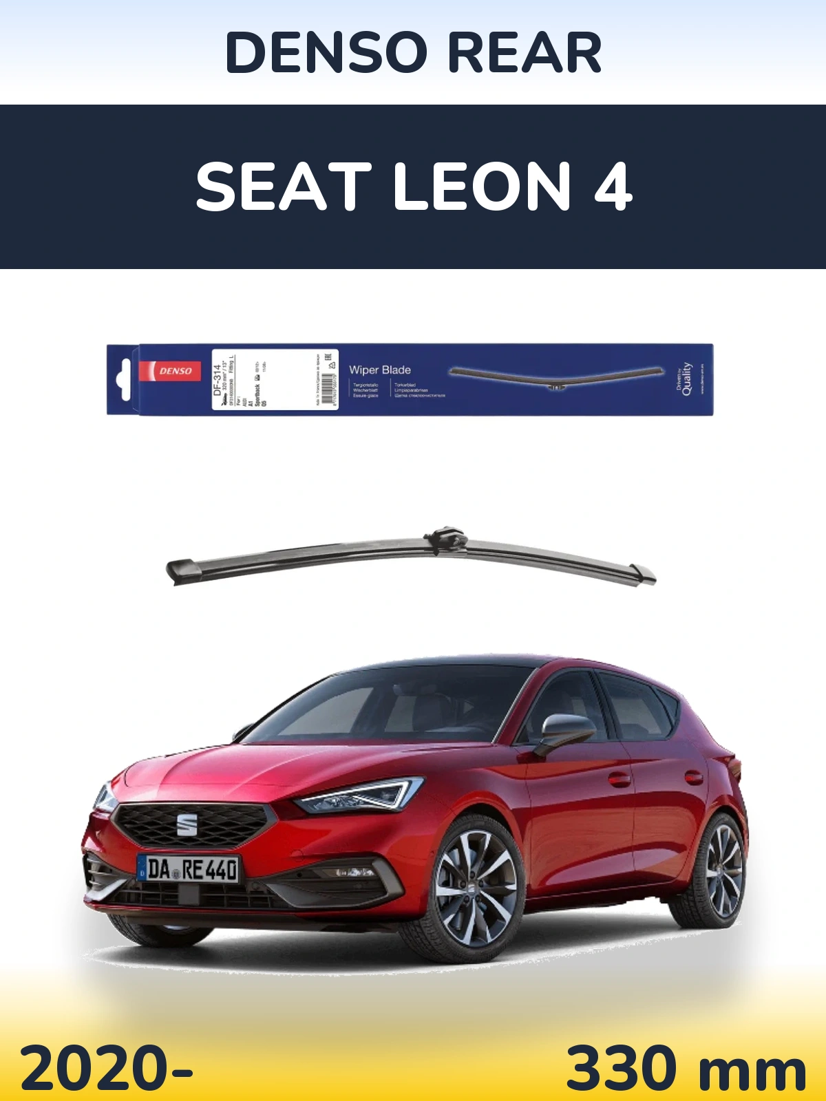 Tylna wycieraczka Denso Rear 320 mm do SEAT Leon 4 2020-2026