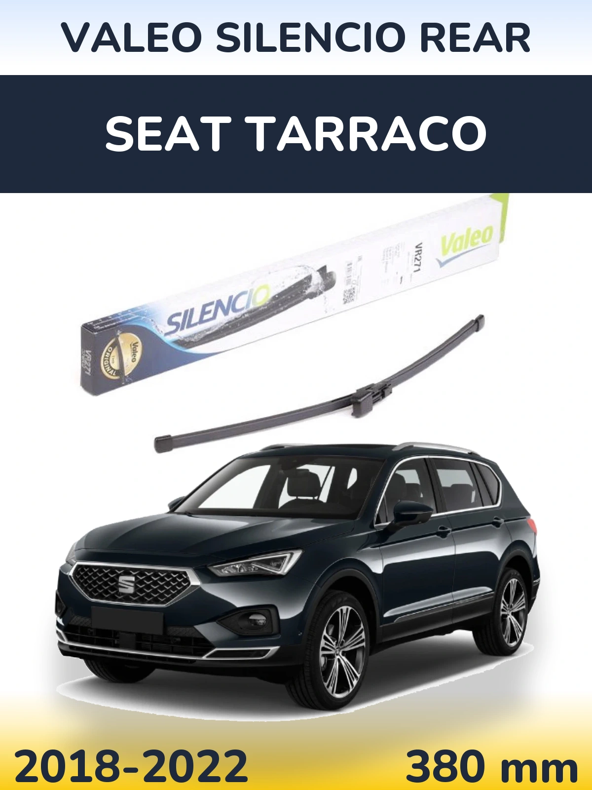Tylna wycieraczka Valeo Silencio Rear 380 mm do SEAT Tarraco 2018-2022