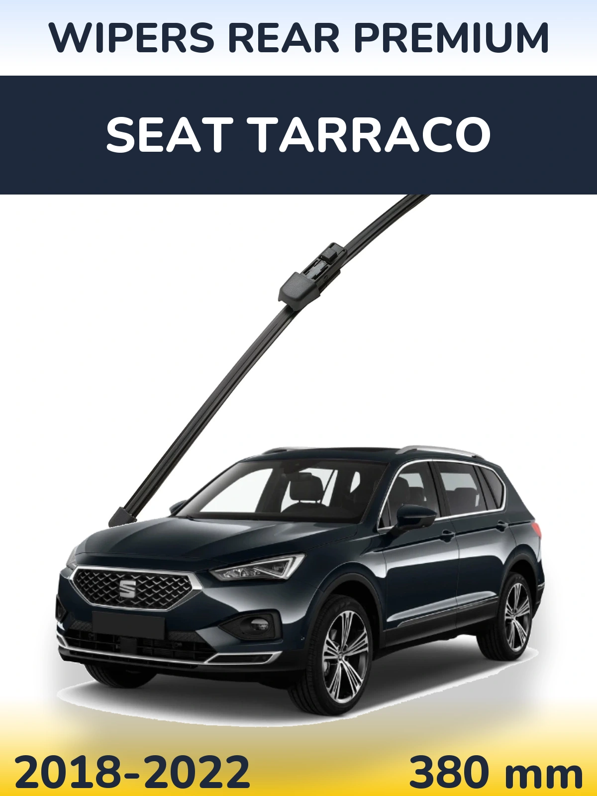 Задний дворник WIPERS REAR PREMIUM 380 мм для SEAT Tarraco 2018-2022