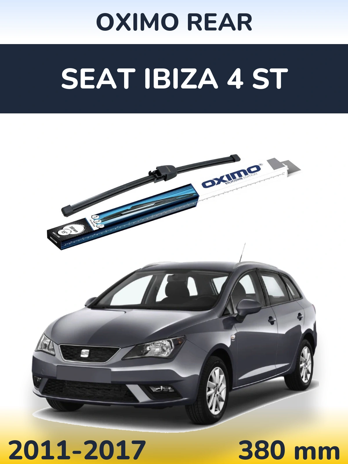 Задний дворник Oximo Rear 380 мм для SEAT Ibiza 4 ST 2011-2017