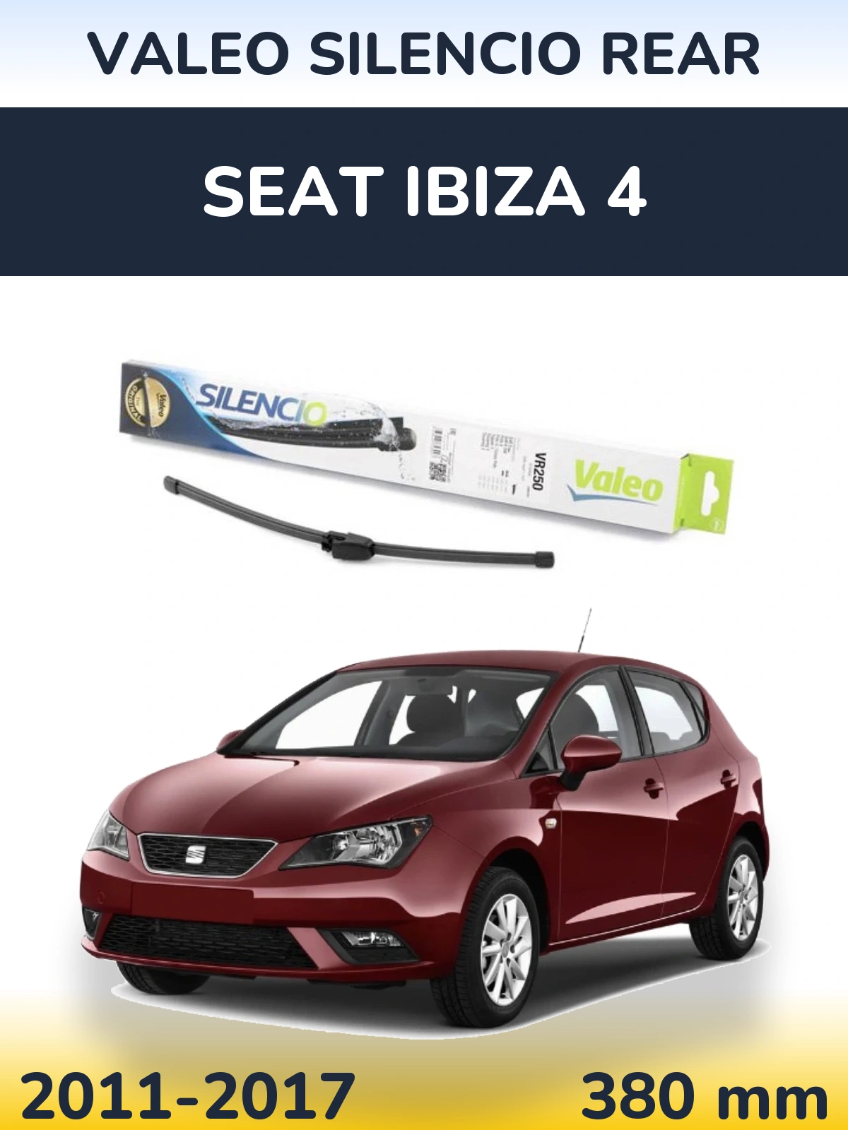 Tylna wycieraczka Valeo Silencio Rear 335 mm do SEAT Ibiza 4 2011-2017