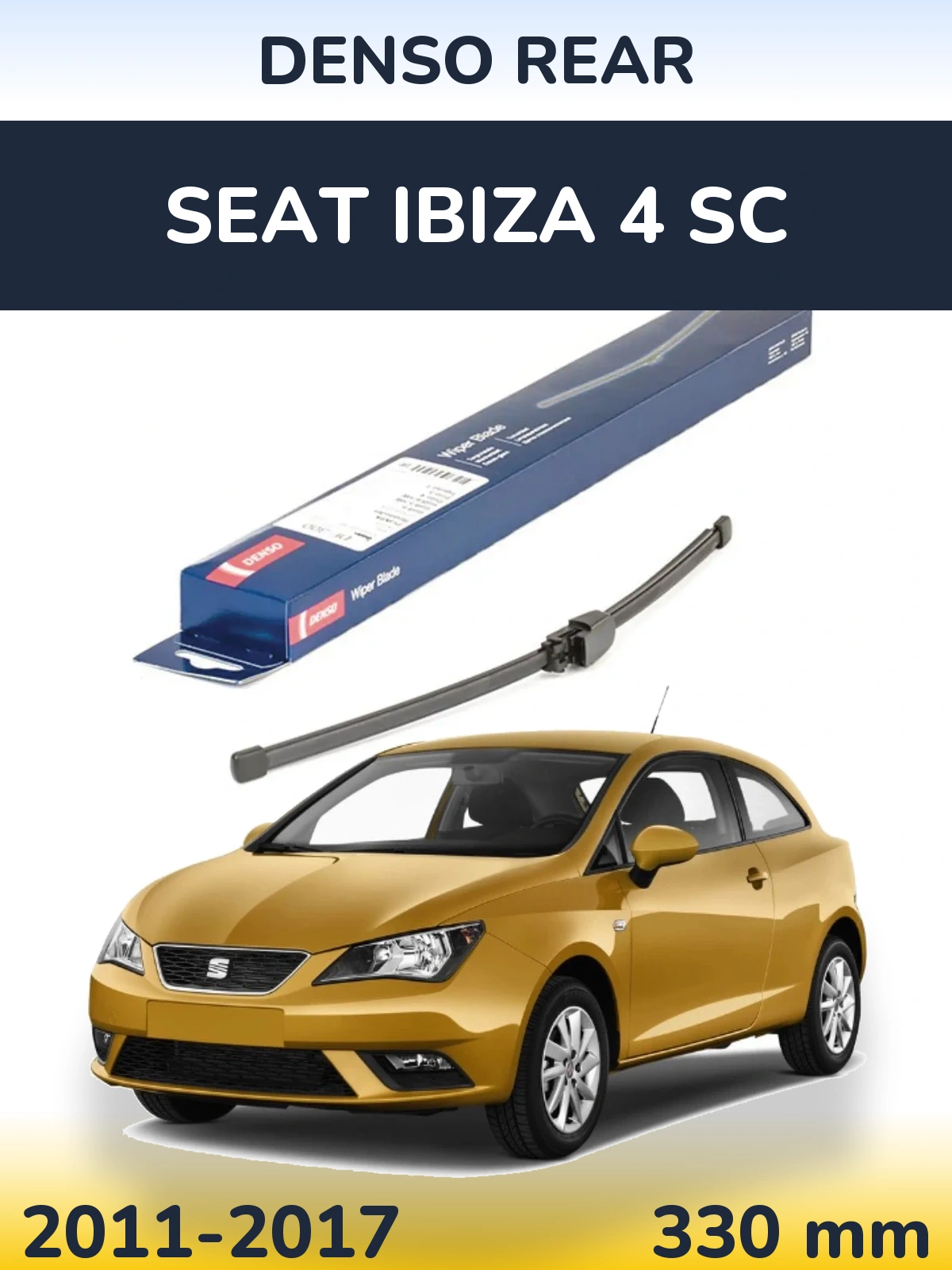 Tylna wycieraczka Denso Rear 335 mm do SEAT Ibiza 4 SC 2011-2017
