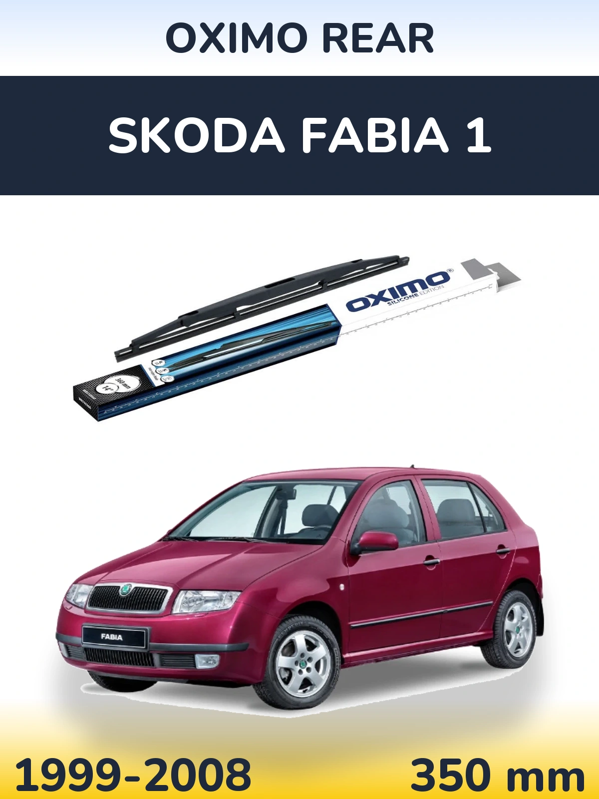 Rear wiper blade Oximo Rear 360 mm for Skoda Fabia 1 1999-2008