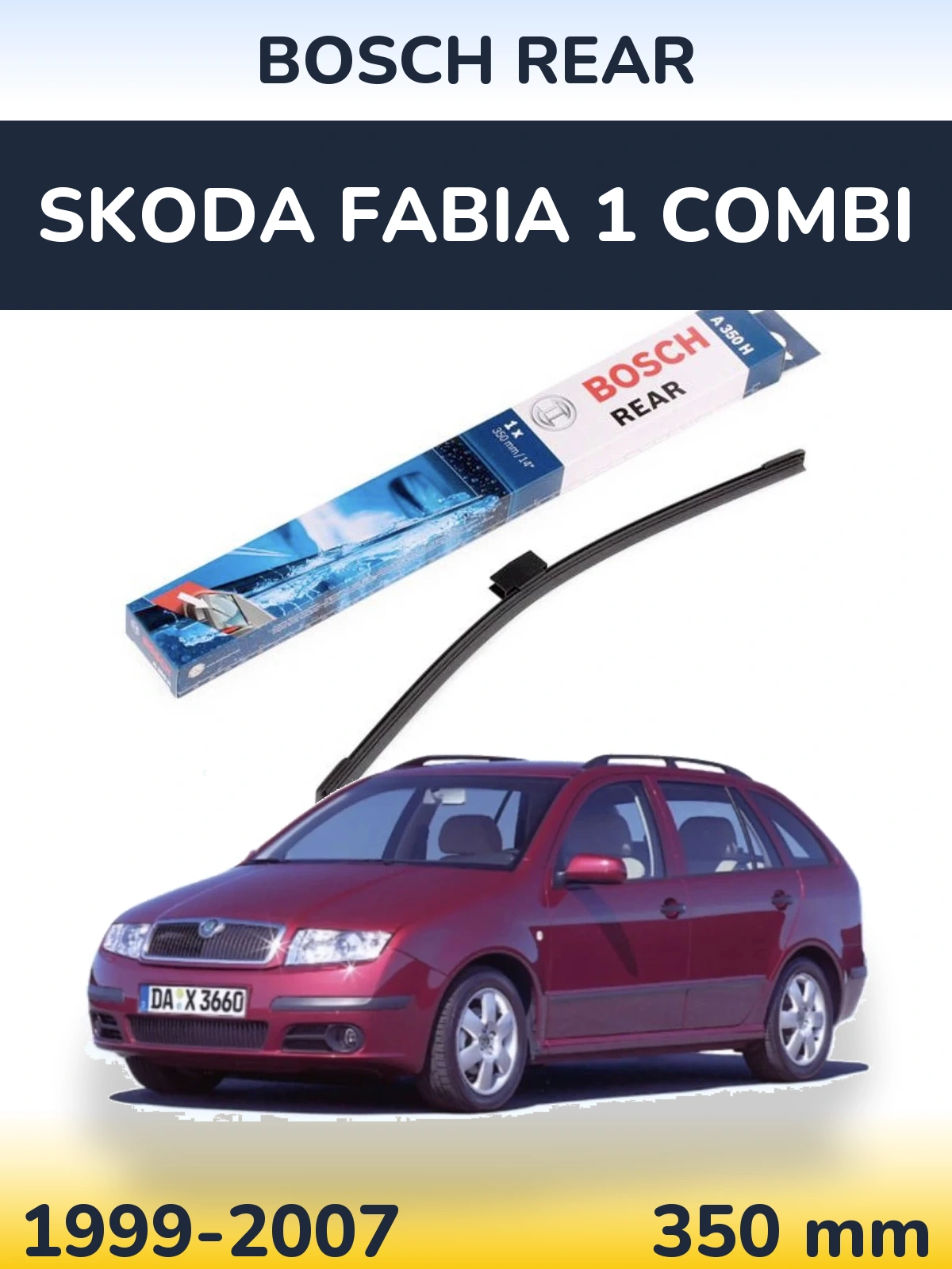 Tylna wycieraczka BOSCH Rear 350 mm do Skoda Fabia 1 Combi 1999-2007