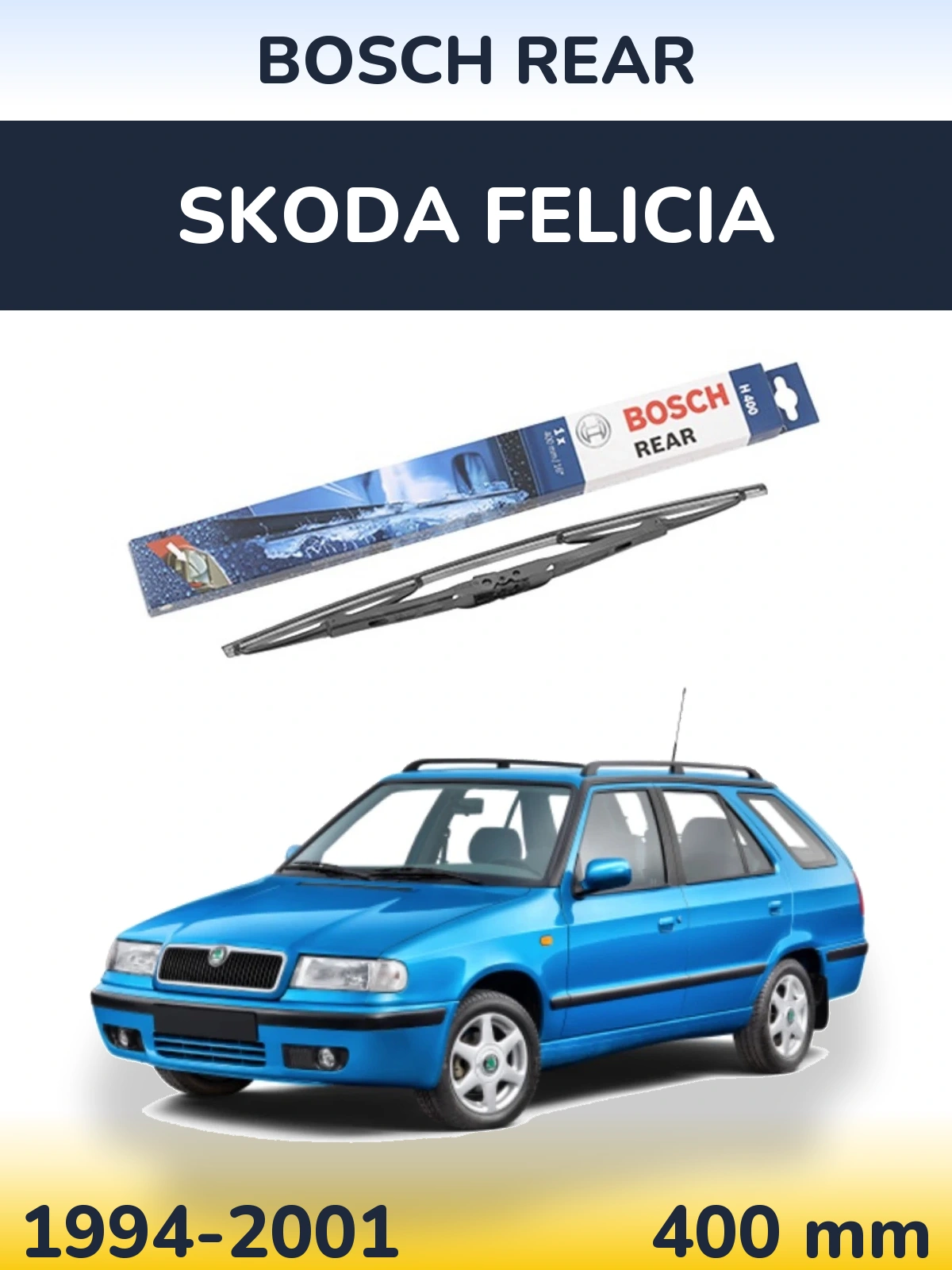 Tylna wycieraczka BOSCH Rear 400 mm do Skoda Felicia 1994-2001