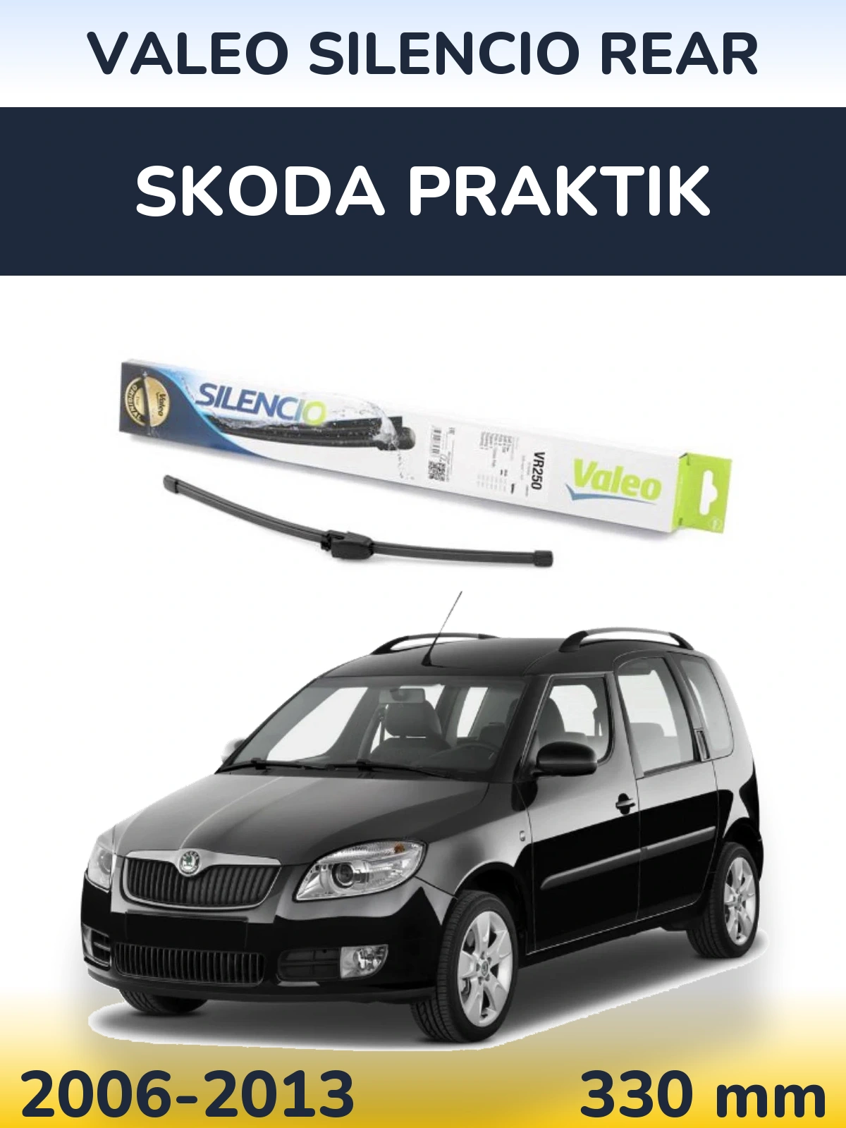 Tylna wycieraczka Valeo Silencio Rear 335 mm do Skoda Praktik 2006-2013