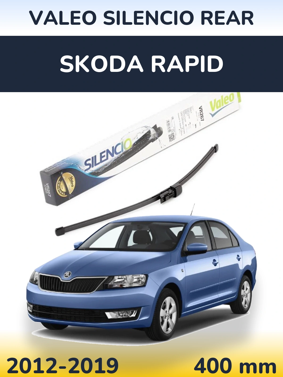 Tylna wycieraczka Valeo Silencio Rear 400 mm do Skoda Rapid 2012-2019
