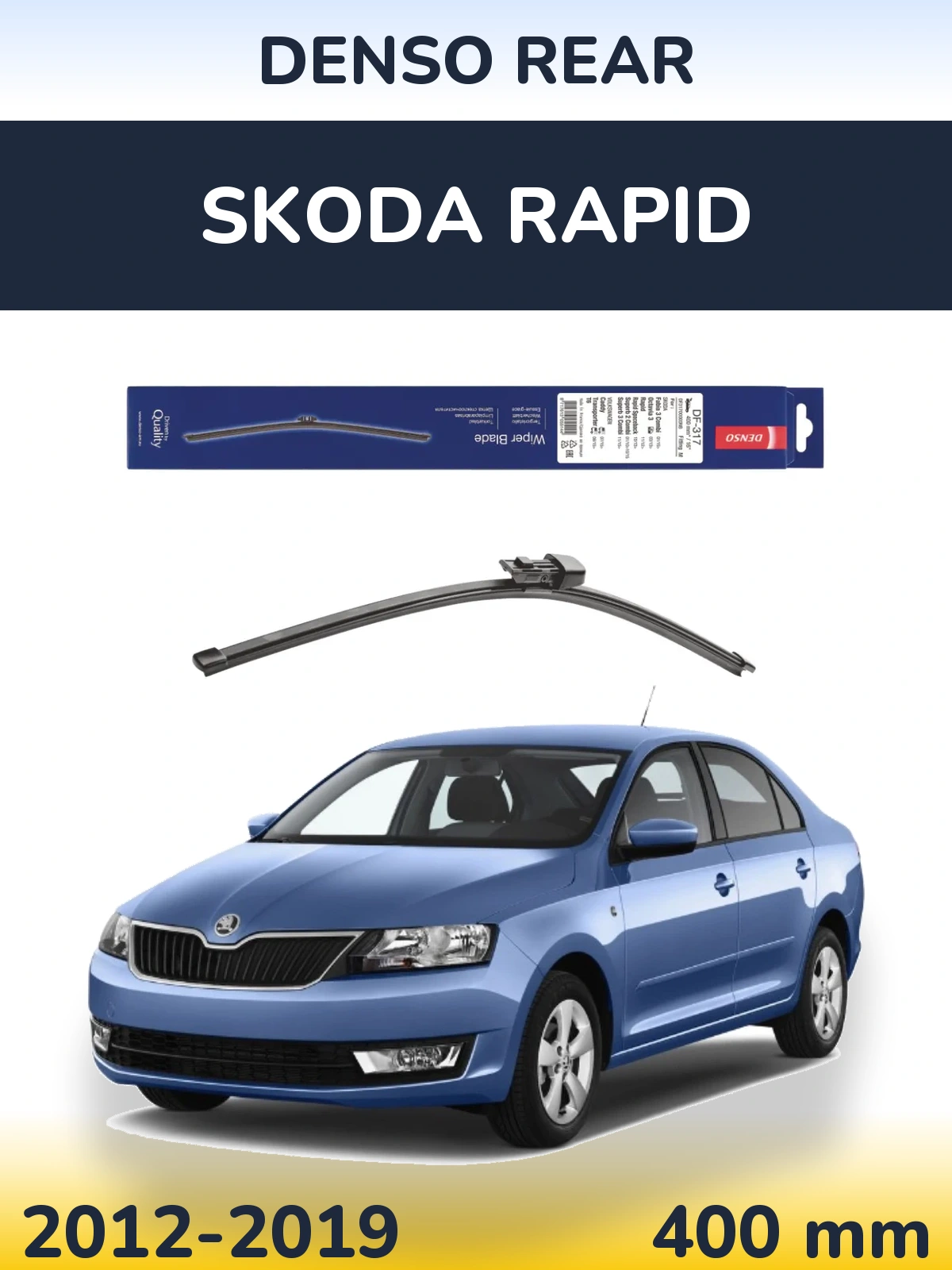 Tylna wycieraczka Denso Rear 400 mm do Skoda Rapid 2012-2019