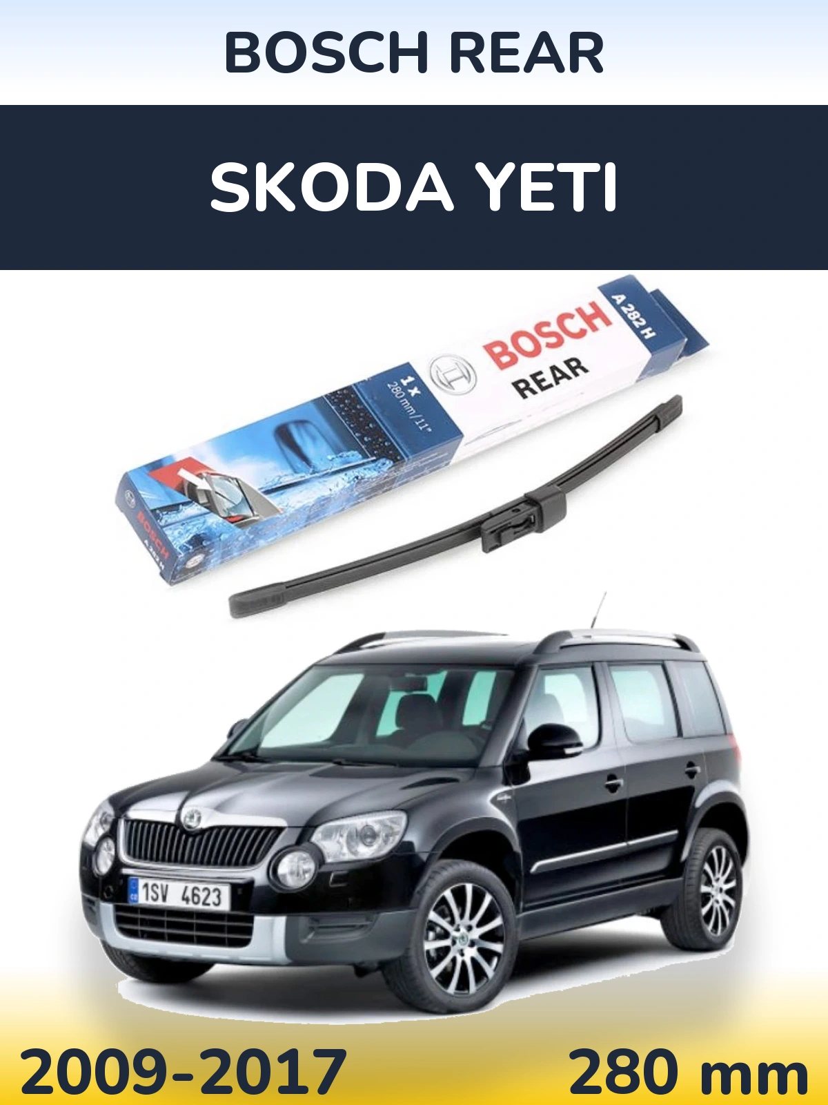 Tylna wycieraczka BOSCH Rear 280 mm do Skoda Yeti 2009-2017