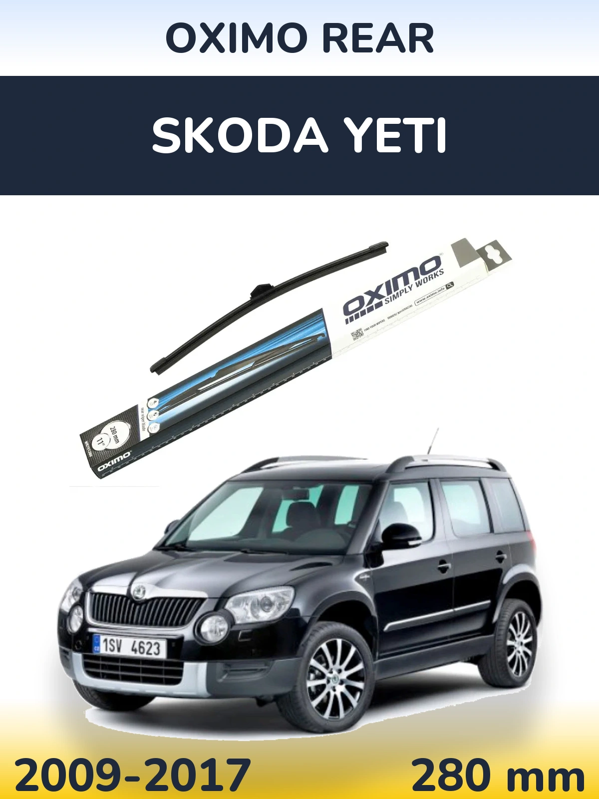 Tylna wycieraczka Oximo Rear 280 mm do Skoda Yeti 2009-2017
