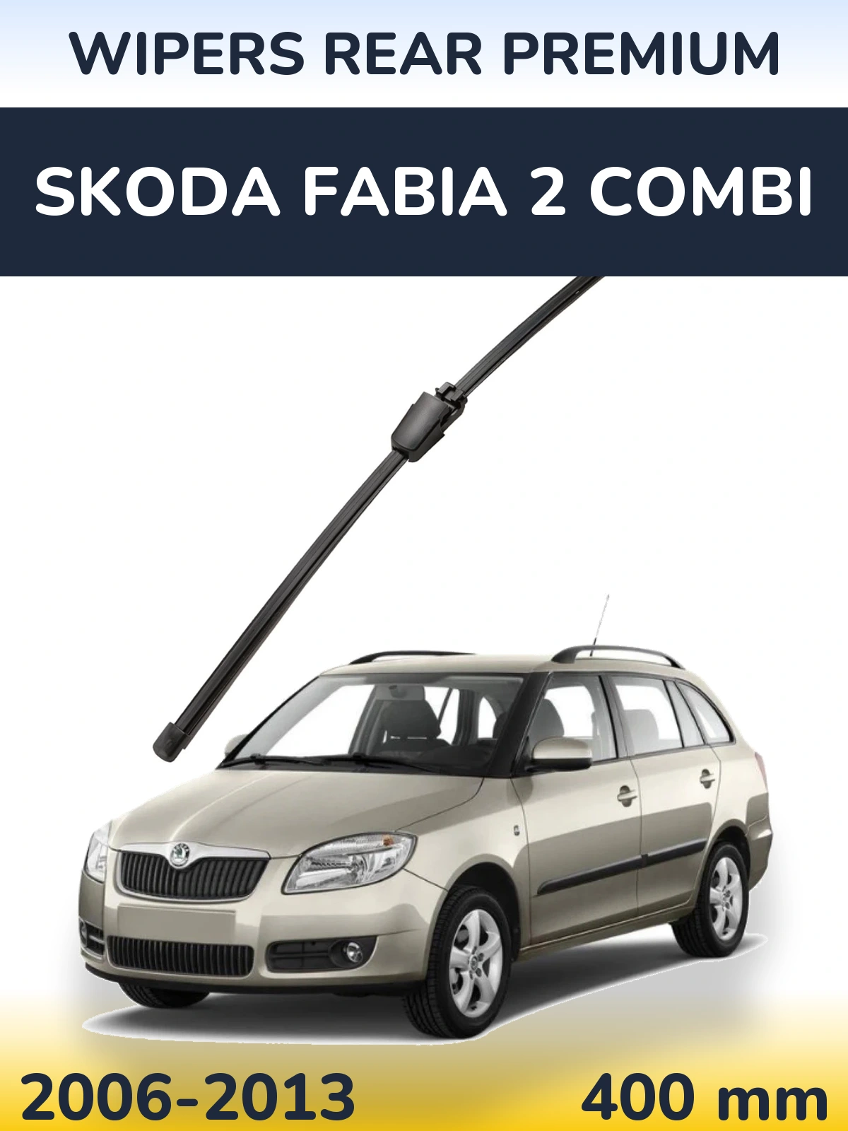 Tylna wycieraczka WIPERS REAR PREMIUM 400 mm do Skoda Fabia 2 Combi 2006-2013