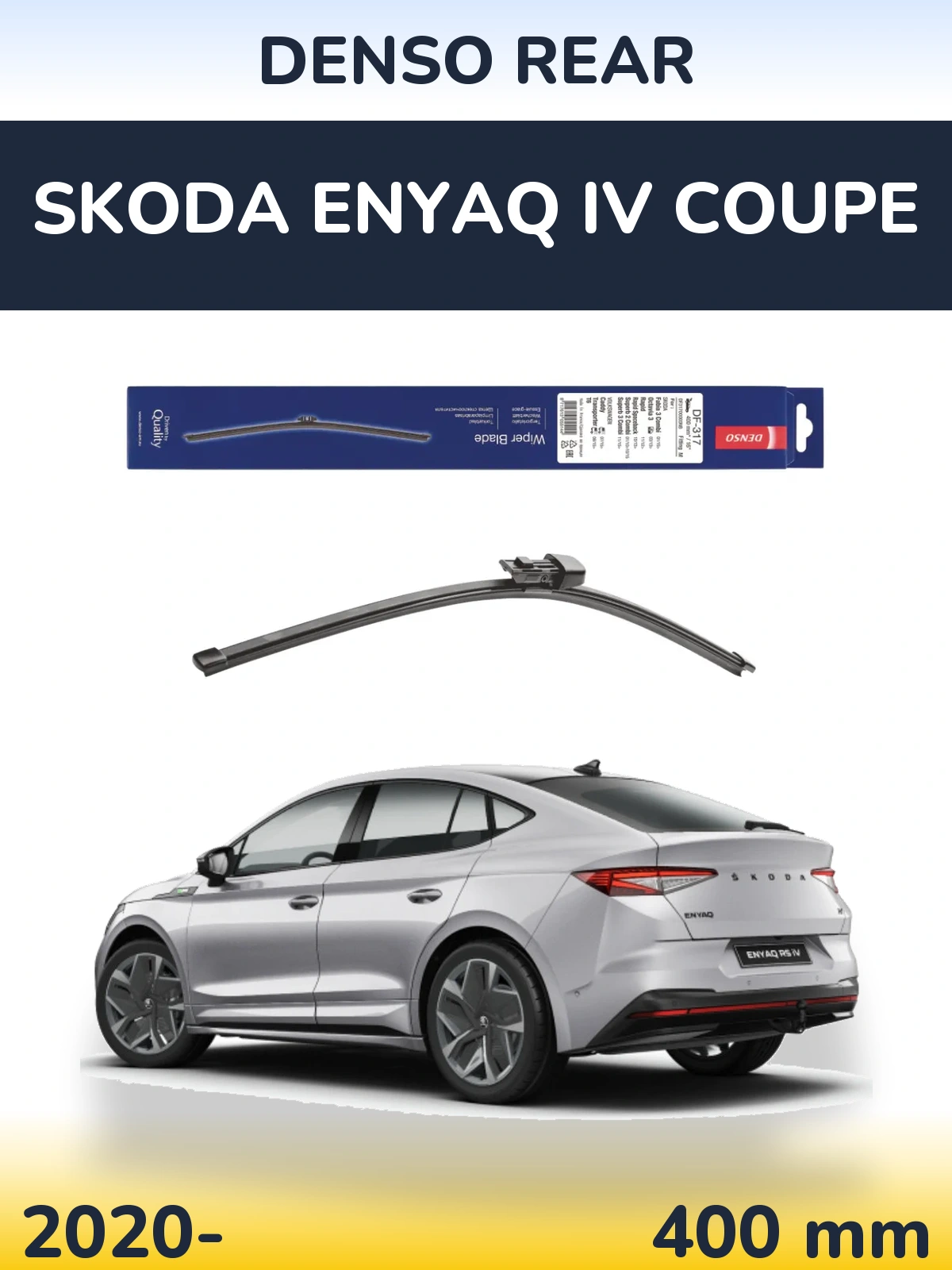 Tylna wycieraczka Denso Rear 400 mm do Skoda Enyaq iV Coupe 2020-2026