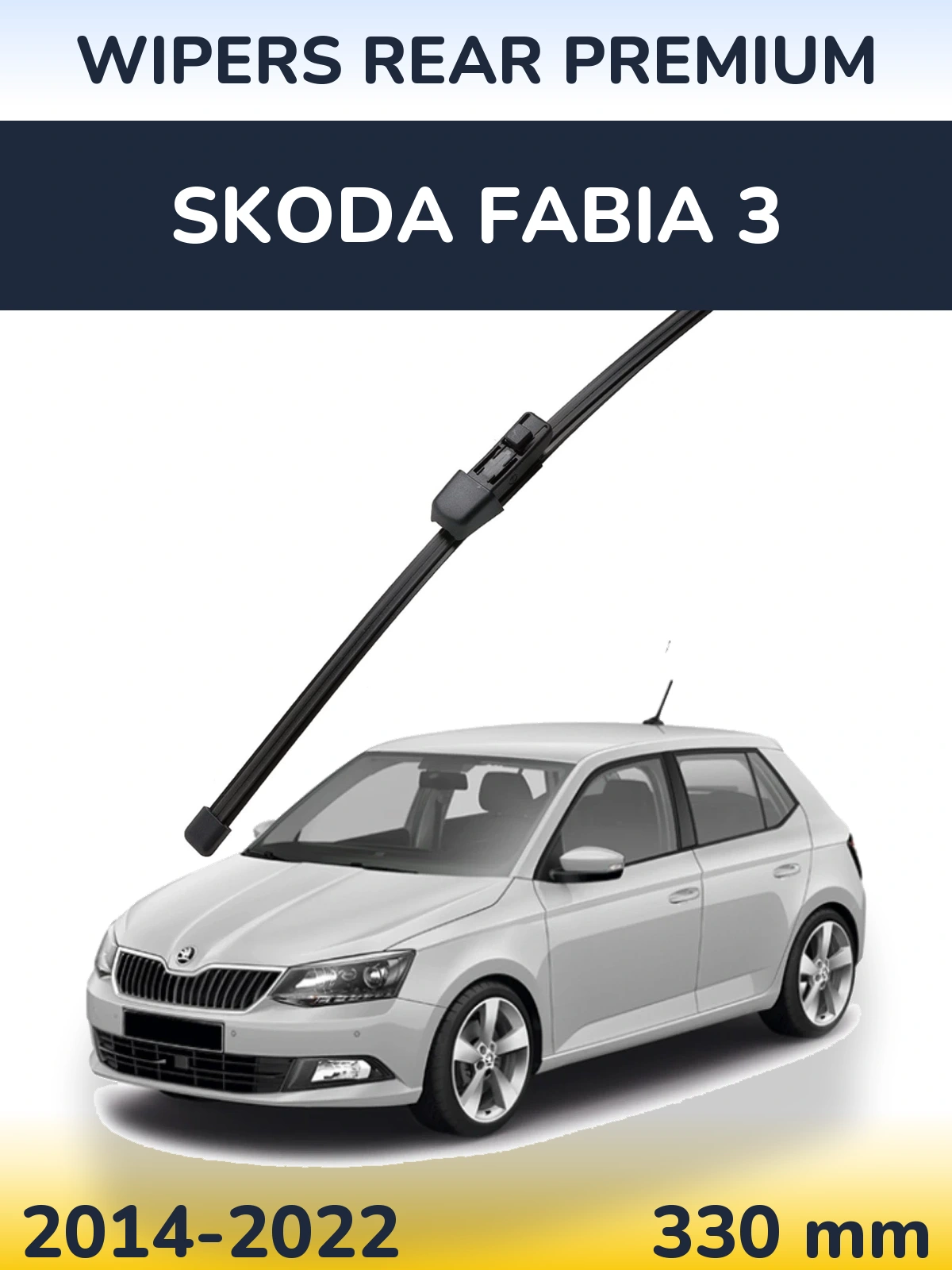 Tylna wycieraczka WIPERS REAR PREMIUM 330 mm do Skoda Fabia 3 2014-2022