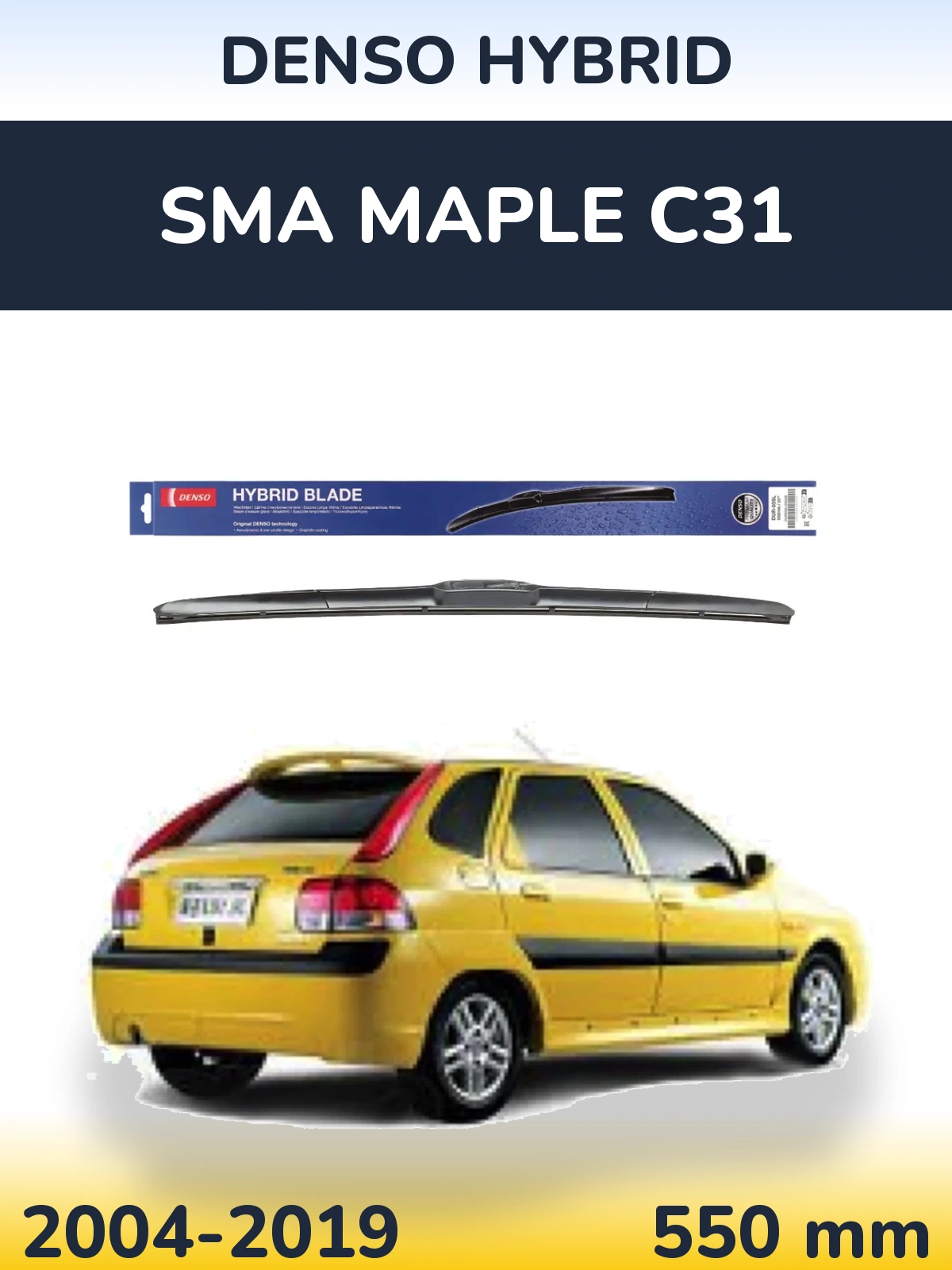 Przednia wycieraczka Denso Hybrid 550 mm do SMA Maple C31 2004-2019
