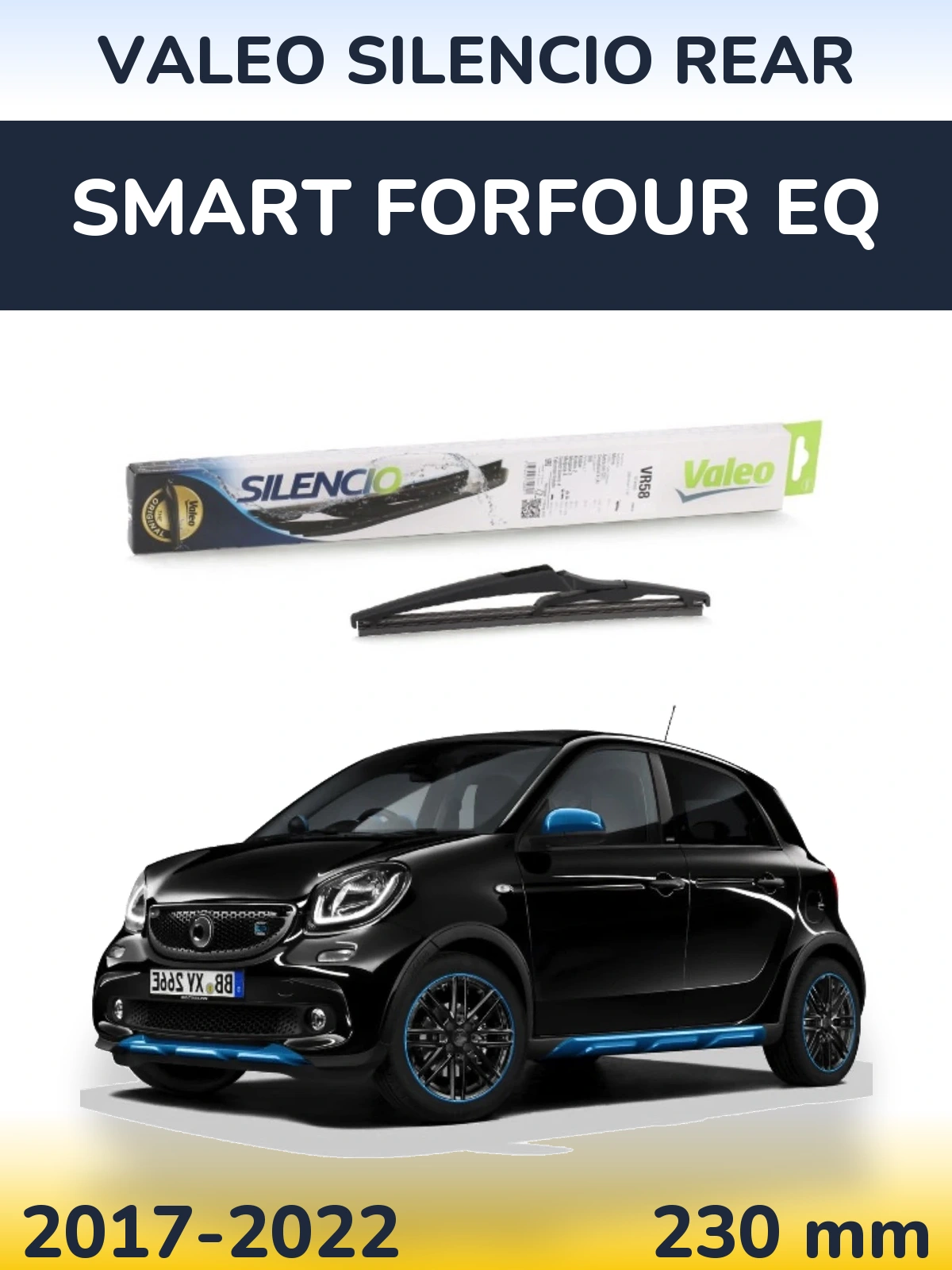 Tylna wycieraczka Valeo Silencio Rear 240 mm do Smart Forfour EQ 2017-2022