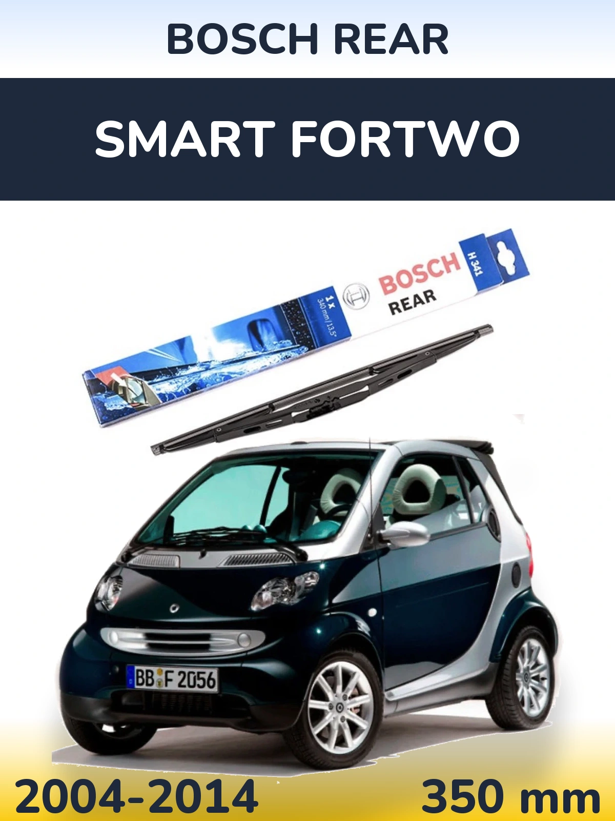 Tylna wycieraczka BOSCH Rear 340 mm do Smart Fortwo 2004-2014
