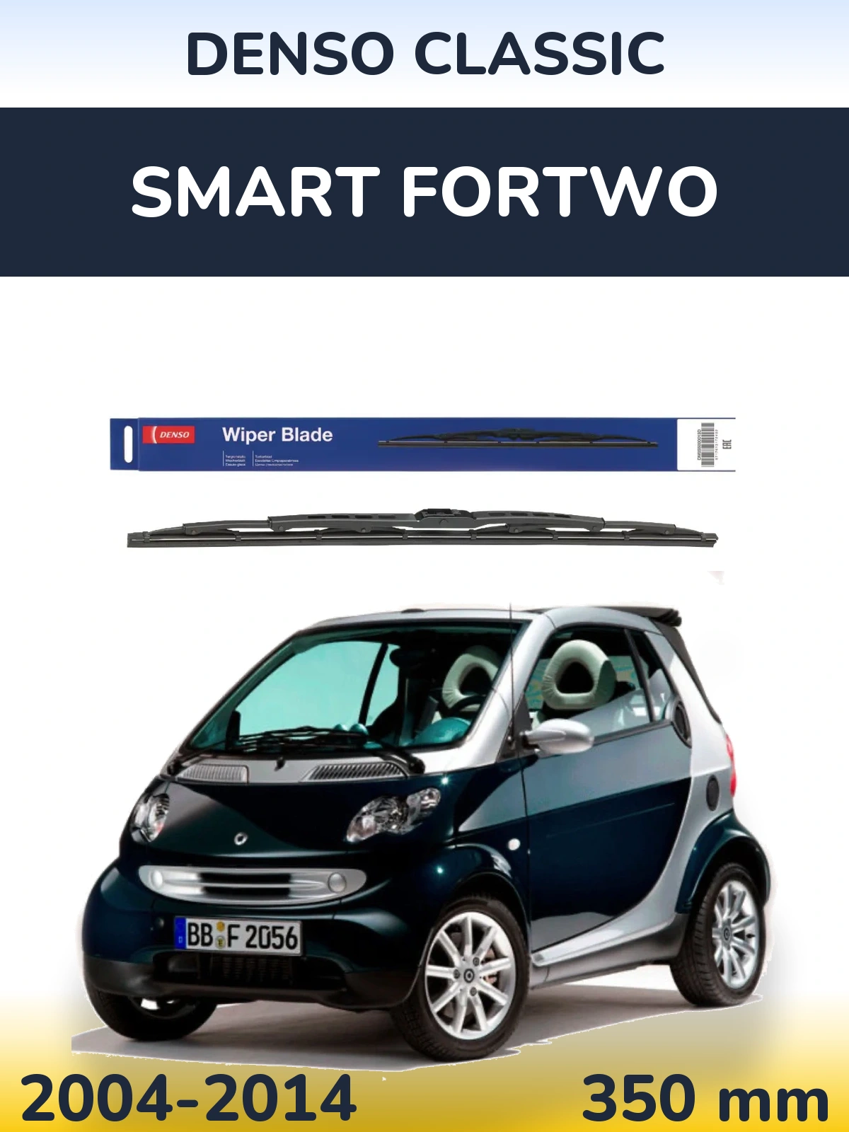 Tylna wycieraczka Denso Classic 350 mm do Smart Fortwo 2004-2014