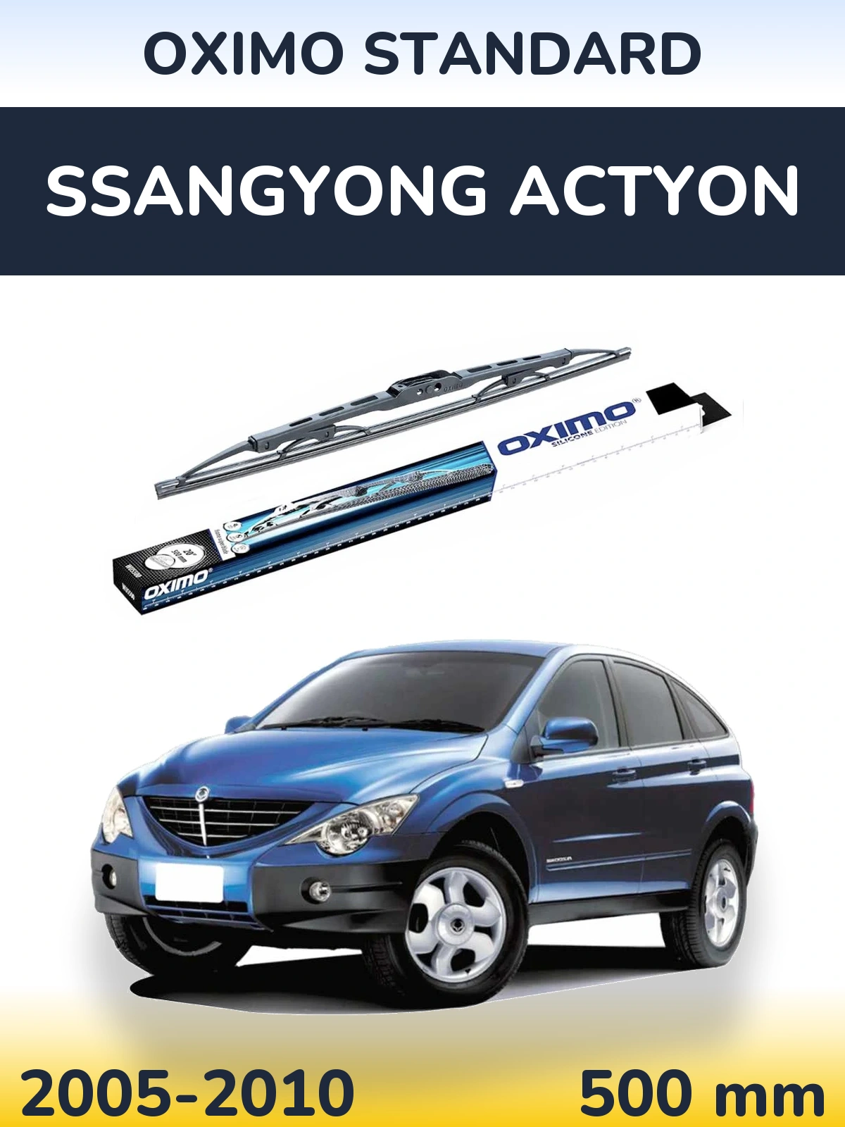 Tylna wycieraczka Oximo Standard 500 mm do SsangYong Actyon 2005-2010
