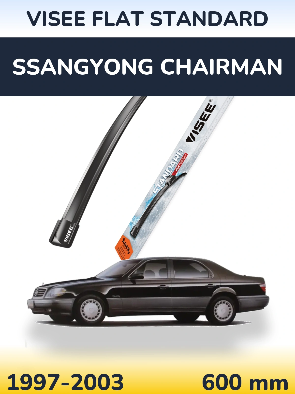 Przednia wycieraczka VISEE FLAT STANDARD 600 mm do SsangYong Chairman 1997-2003