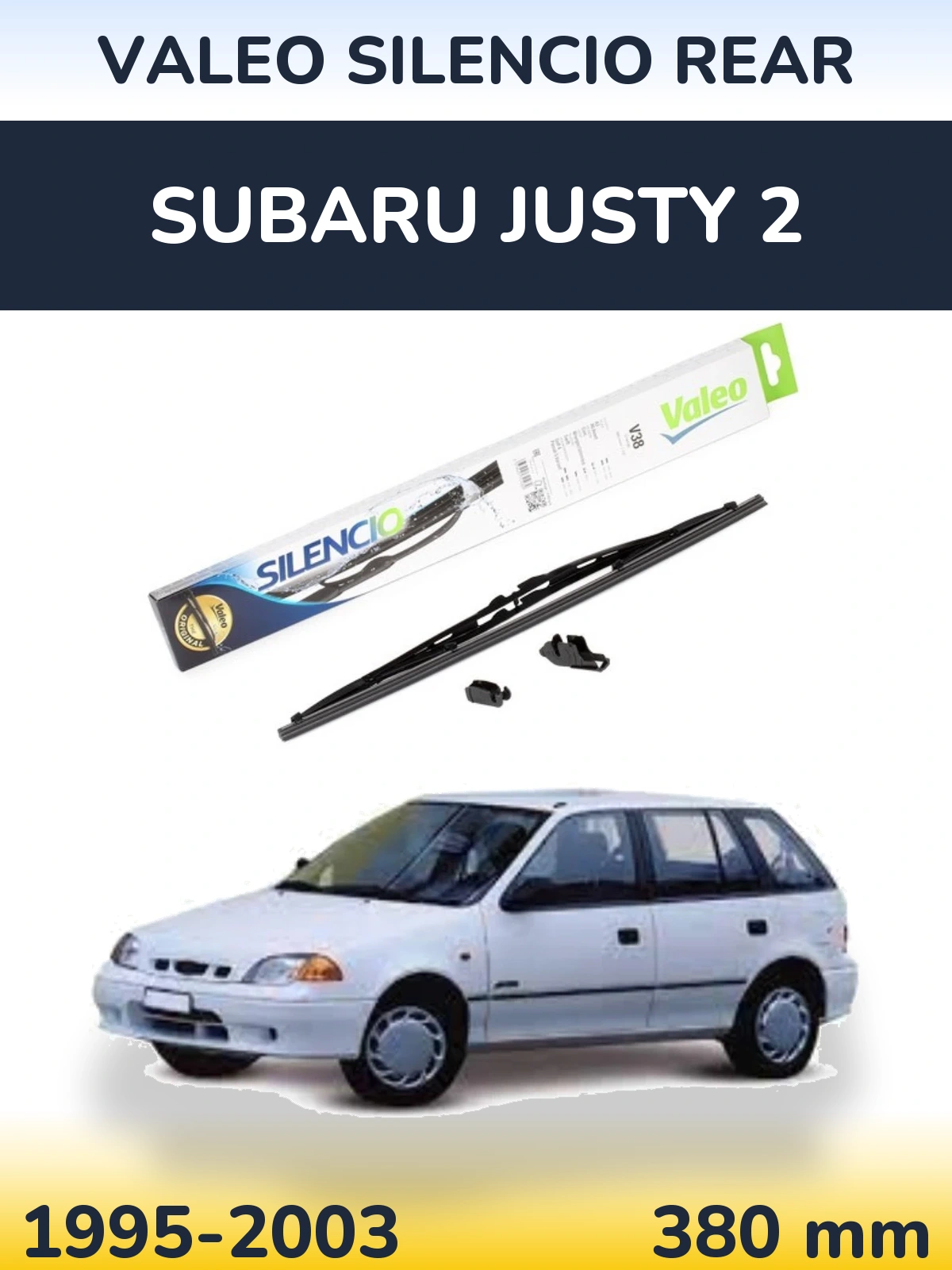 Tylna wycieraczka Valeo Silencio Rear 380 mm do Subaru Justy 2 1995-2003