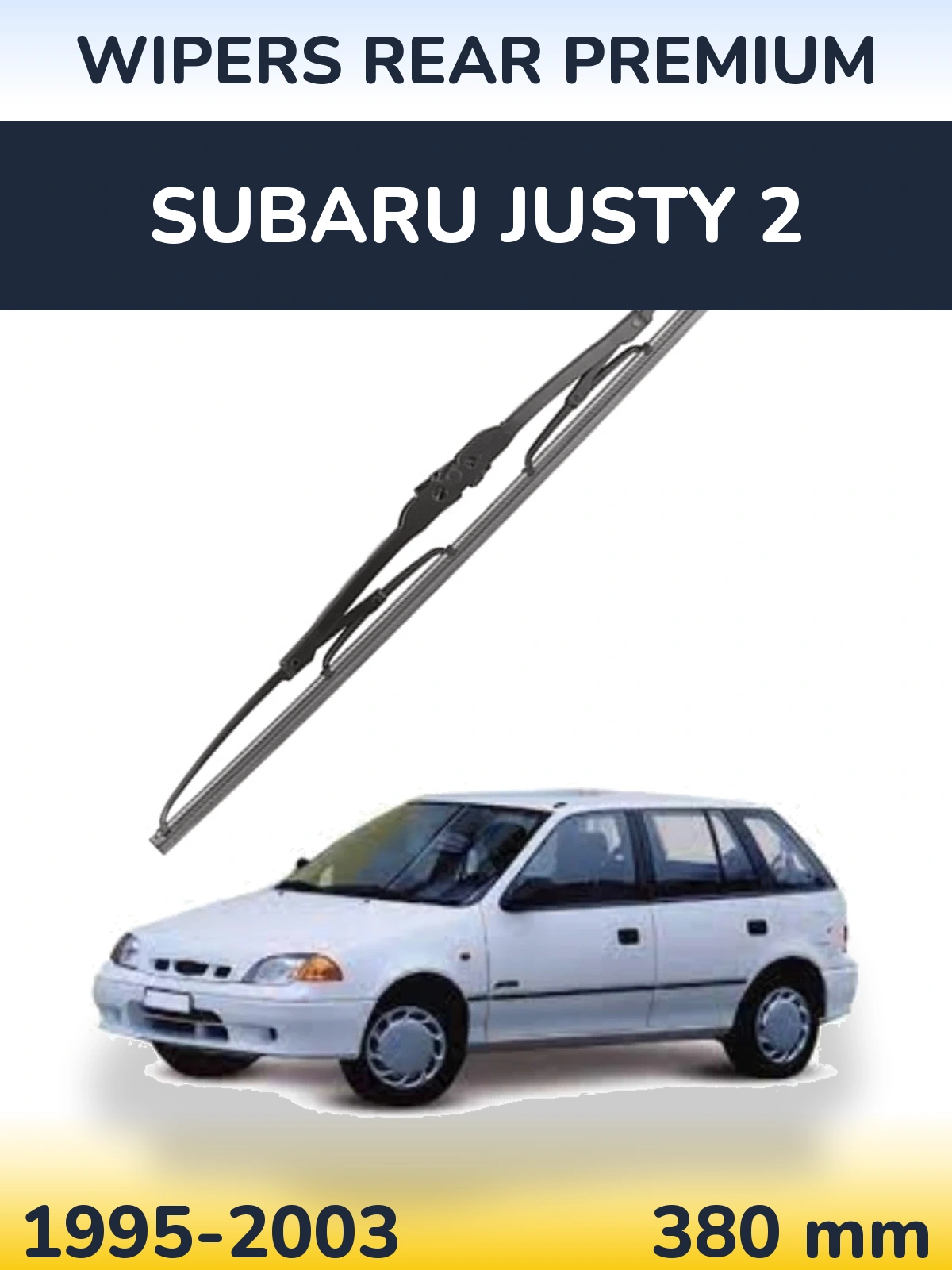 Tylna wycieraczka WIPERS REAR PREMIUM 380 mm do Subaru Justy 2 1995-2003