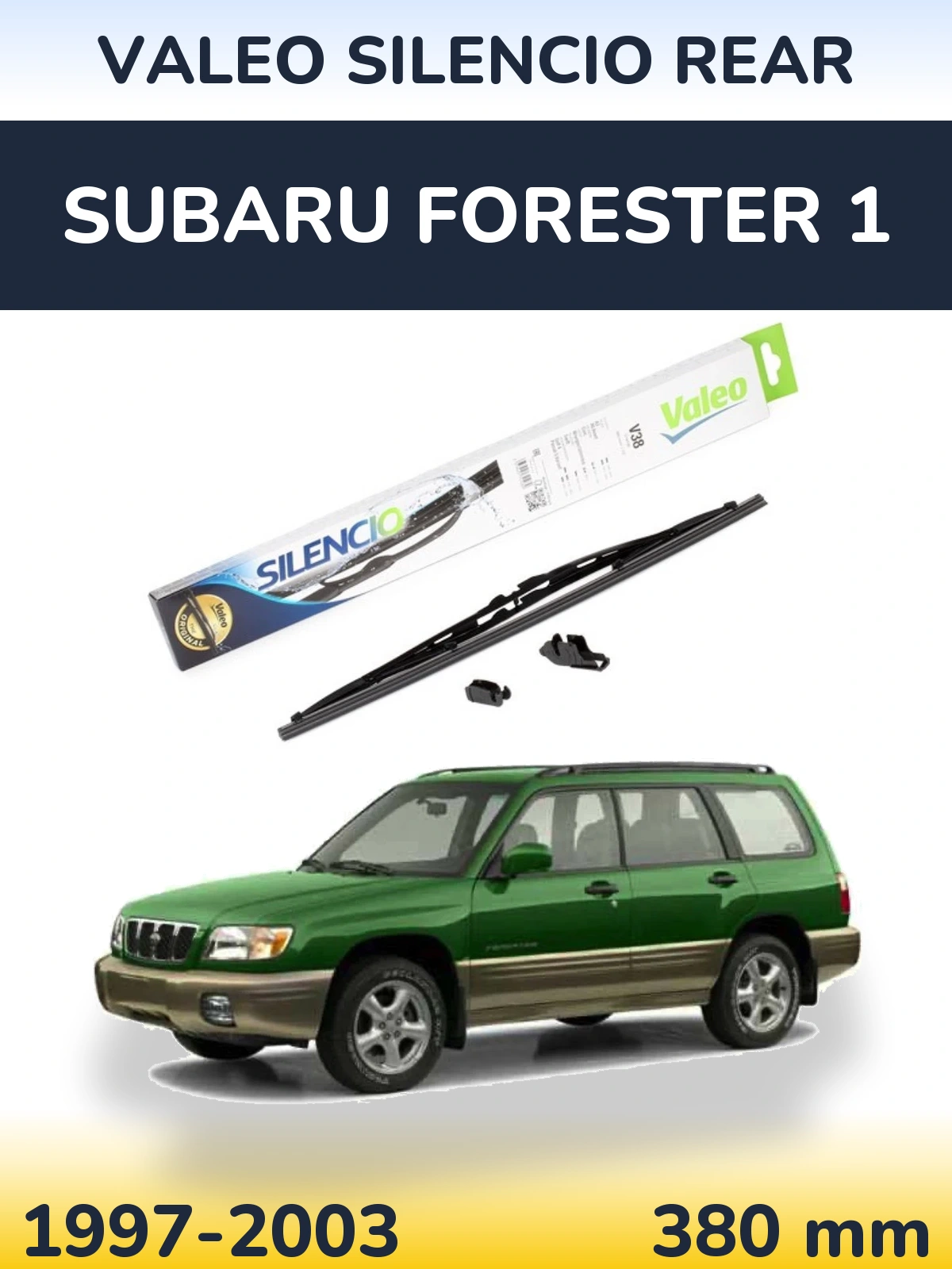 Задний дворник Valeo Silencio Rear 380 мм для Subaru Forester 1 1997-2003