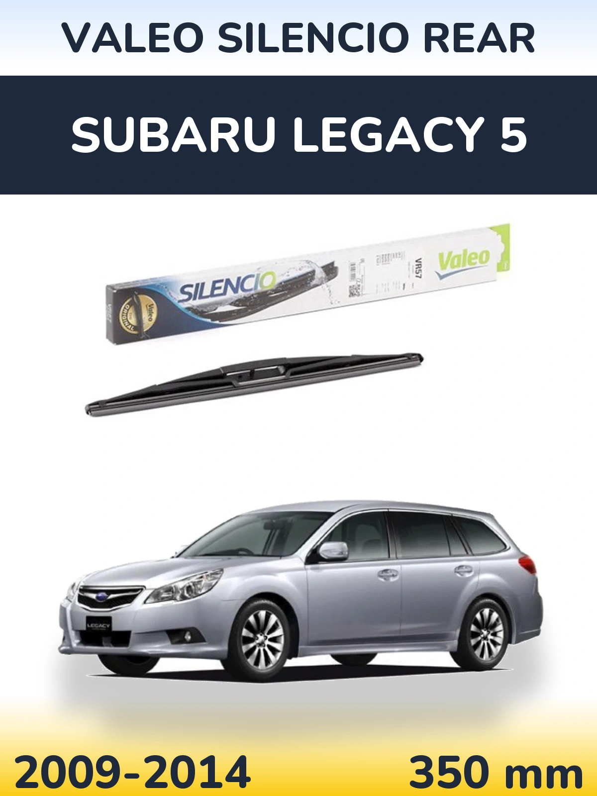 Tylna wycieraczka Valeo Silencio Rear 345 mm do Subaru Legacy 5 2009-2014