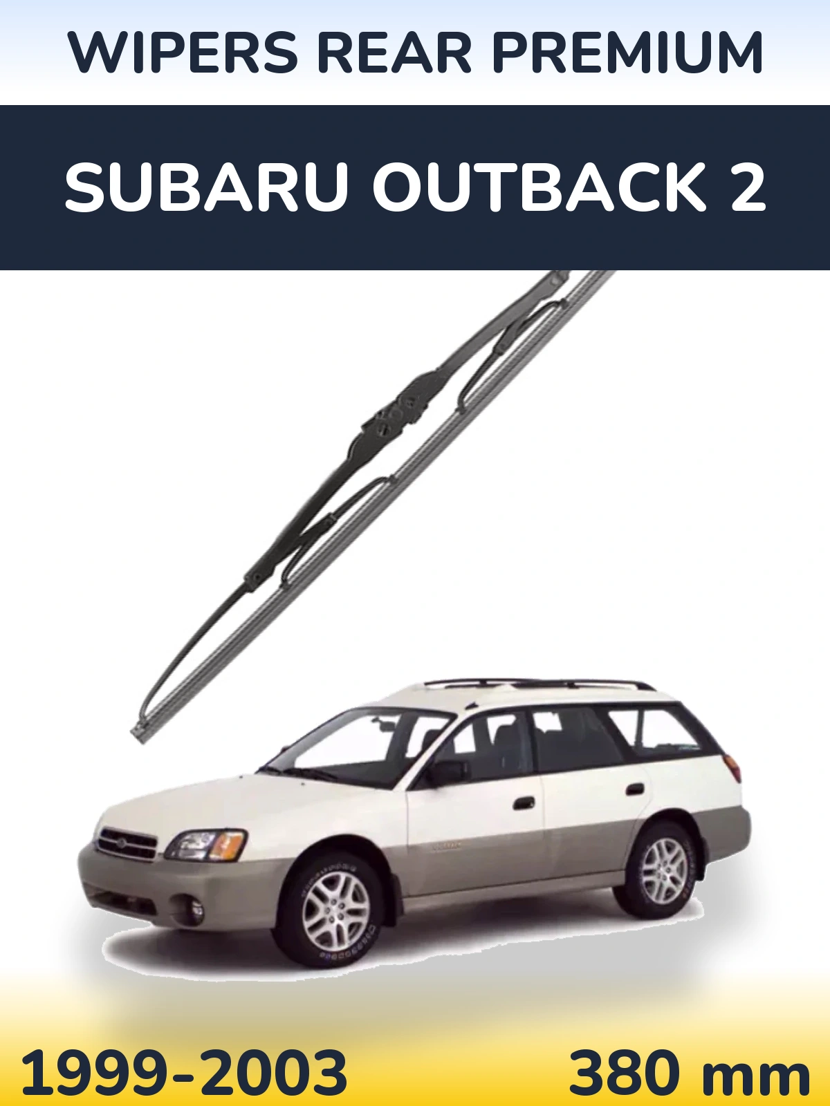 Tylna wycieraczka WIPERS REAR PREMIUM 380 mm do Subaru Outback 2 1999-2003