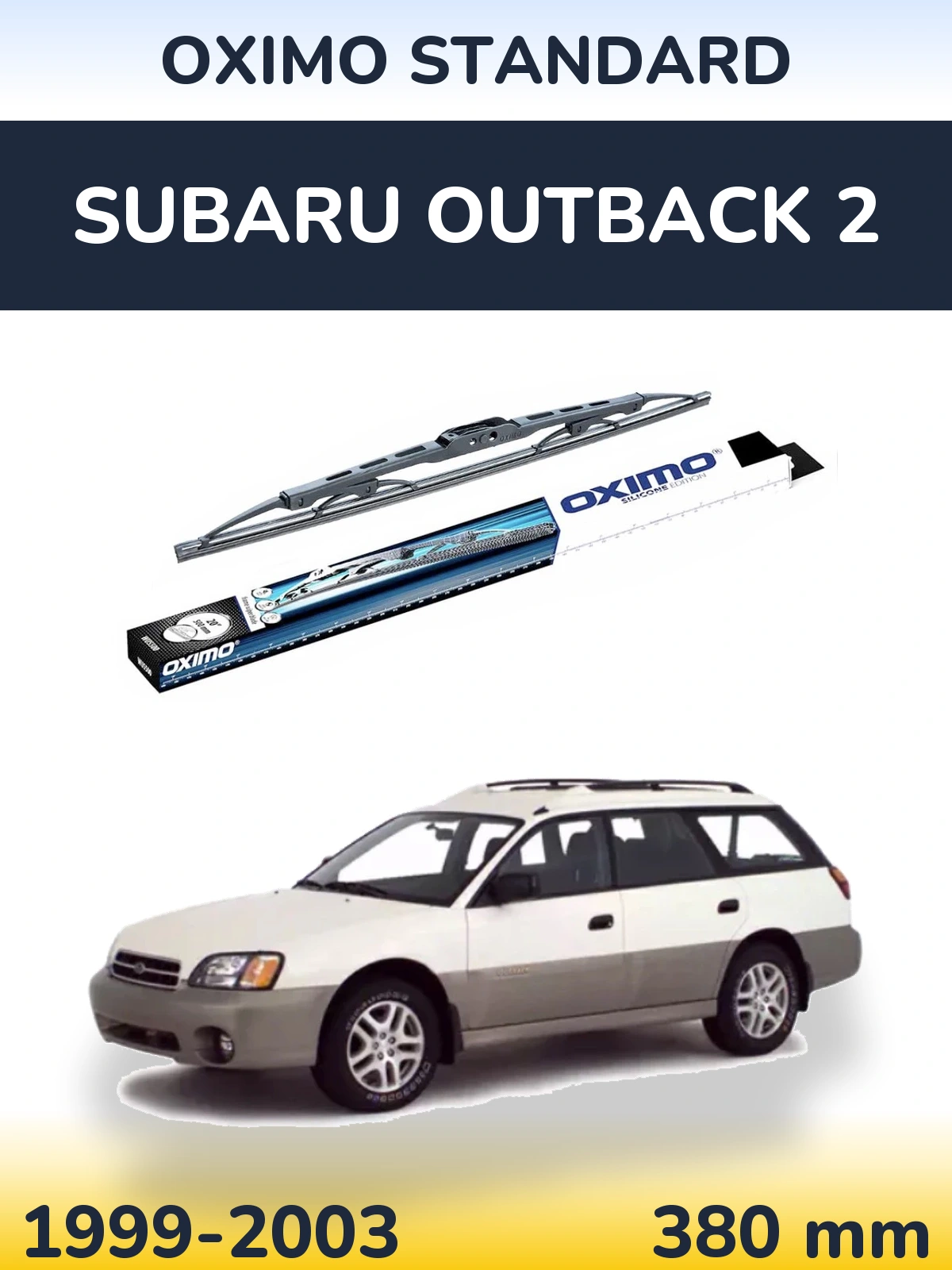 Tylna wycieraczka Oximo Standard 375 mm do Subaru Outback 2 1999-2003