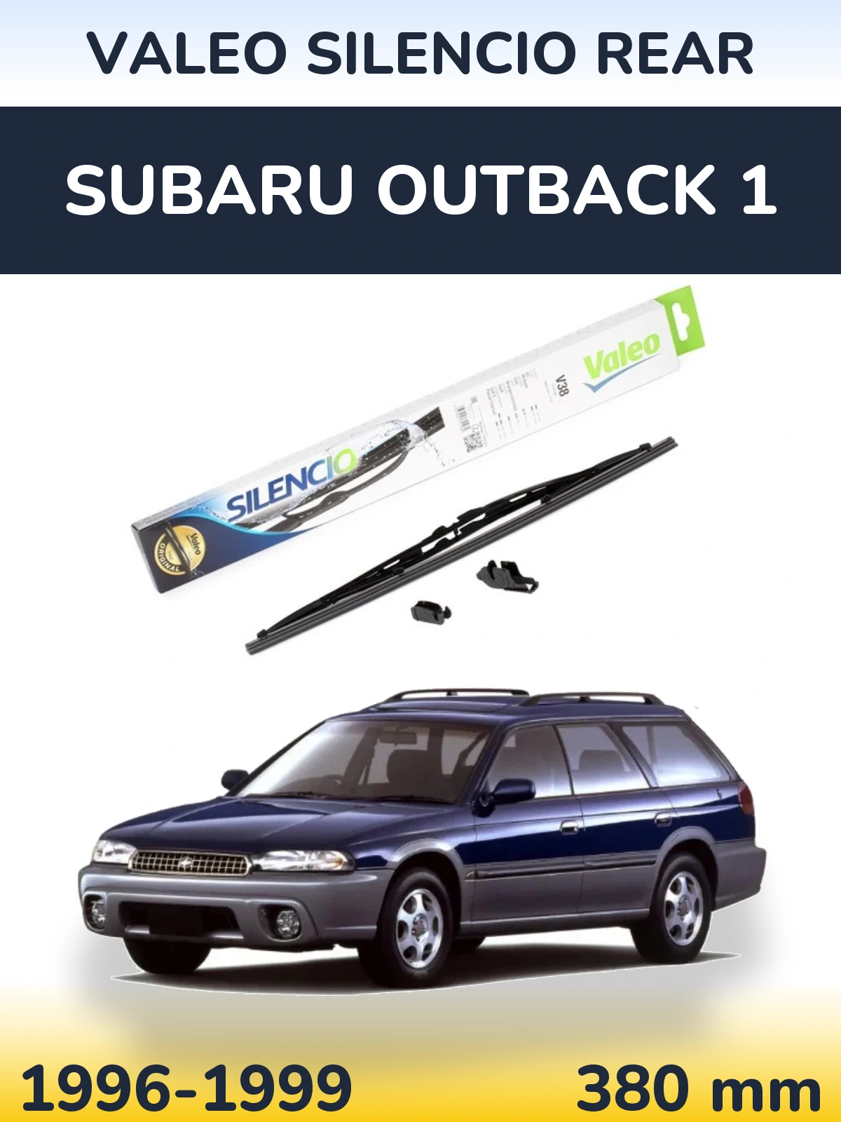 Tylna wycieraczka Valeo Silencio Rear 380 mm do Subaru Outback 1 1996-1999
