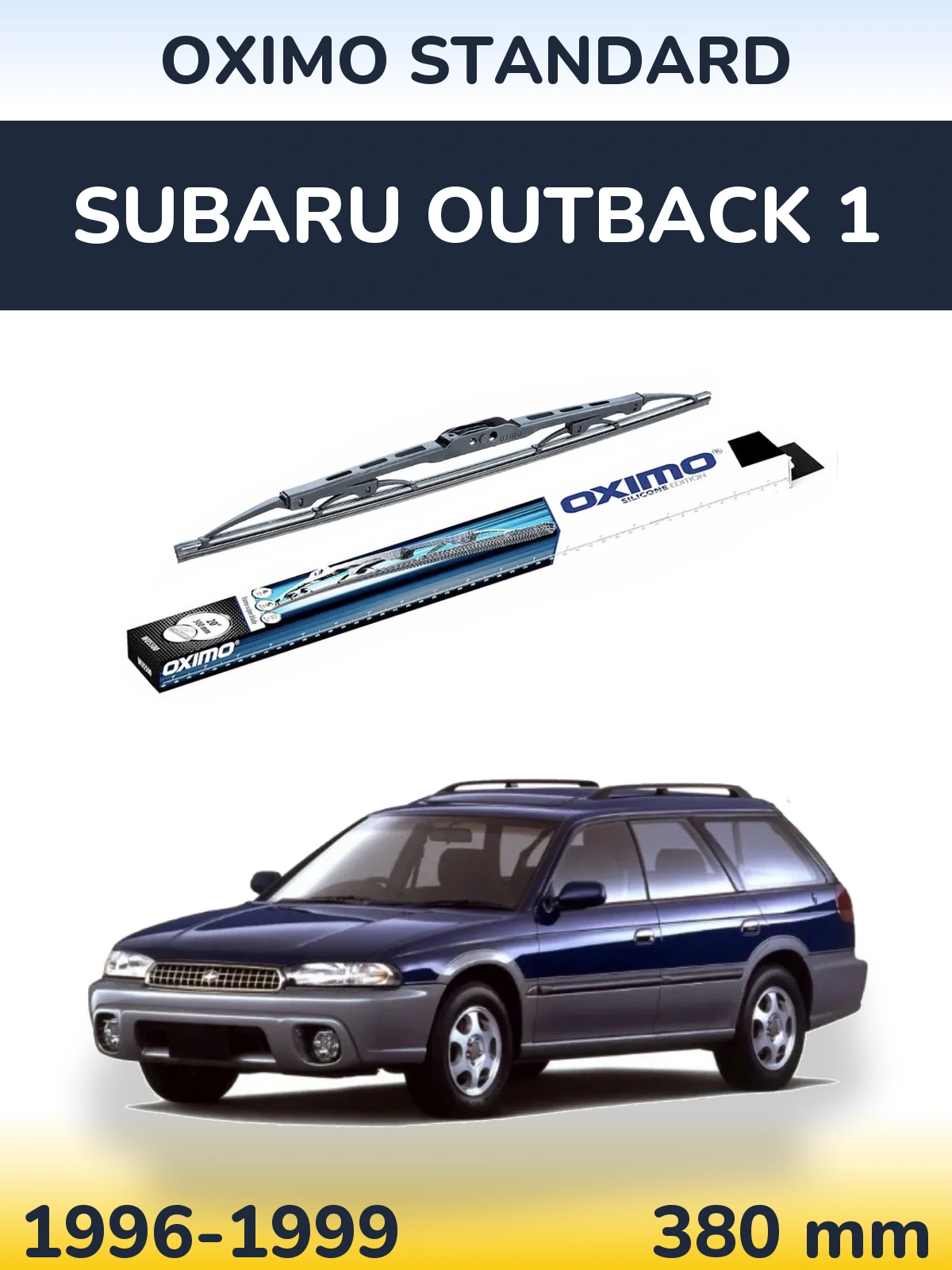 Tylna wycieraczka Oximo Standard 375 mm do Subaru Outback 1 1996-1999