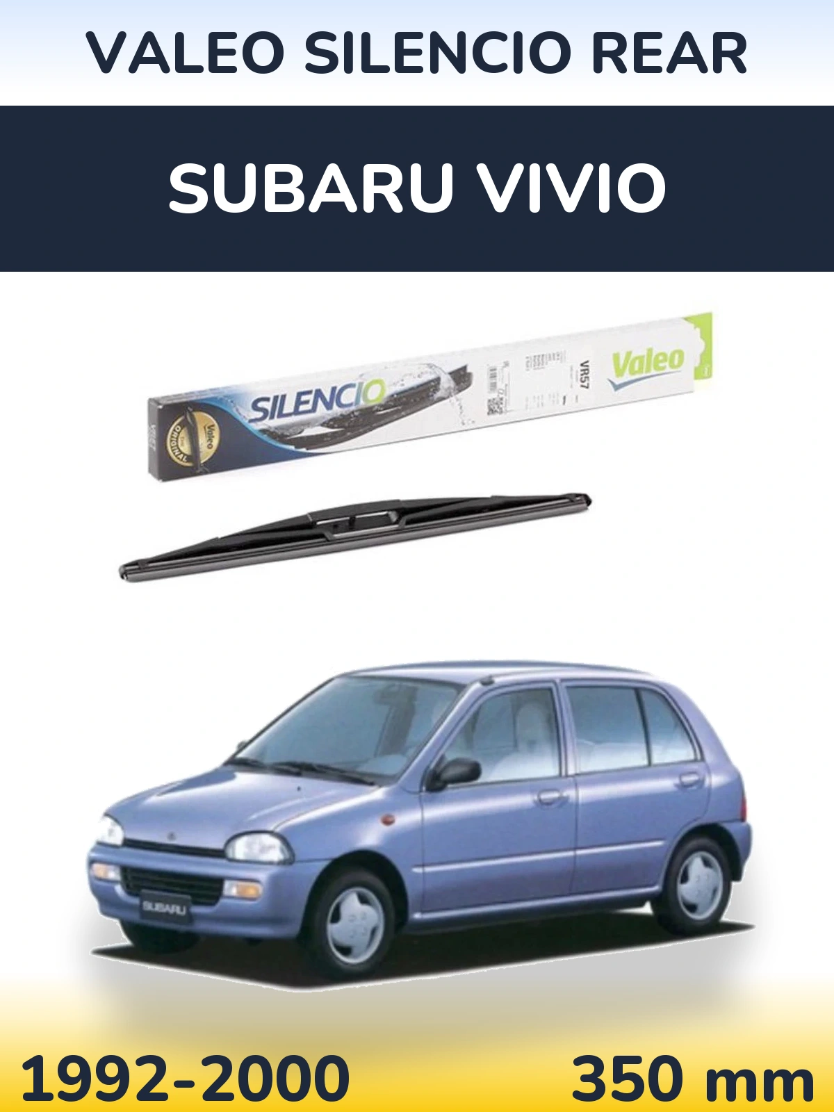 Задний дворник Valeo Silencio Rear 345 мм для Subaru Vivio 1992-2000