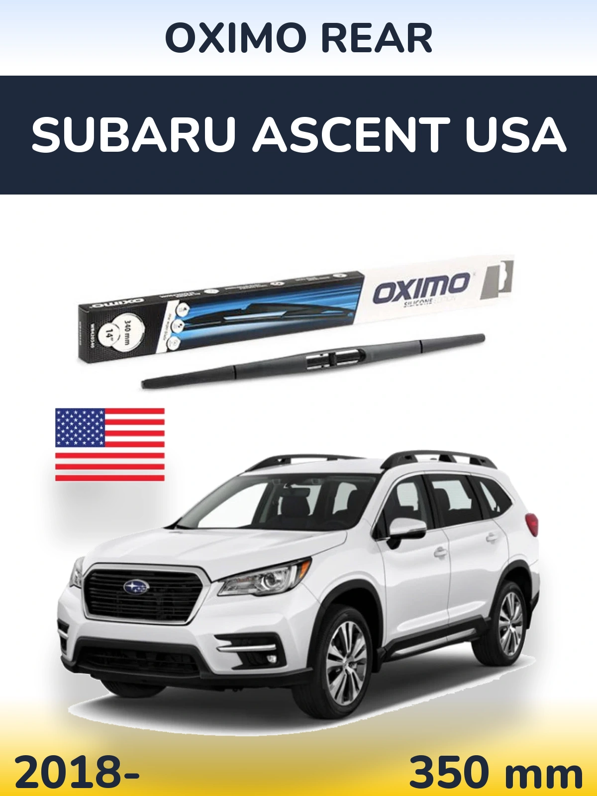 Tylna wycieraczka Oximo Rear 350 mm do Subaru Ascent USA 2018-2026