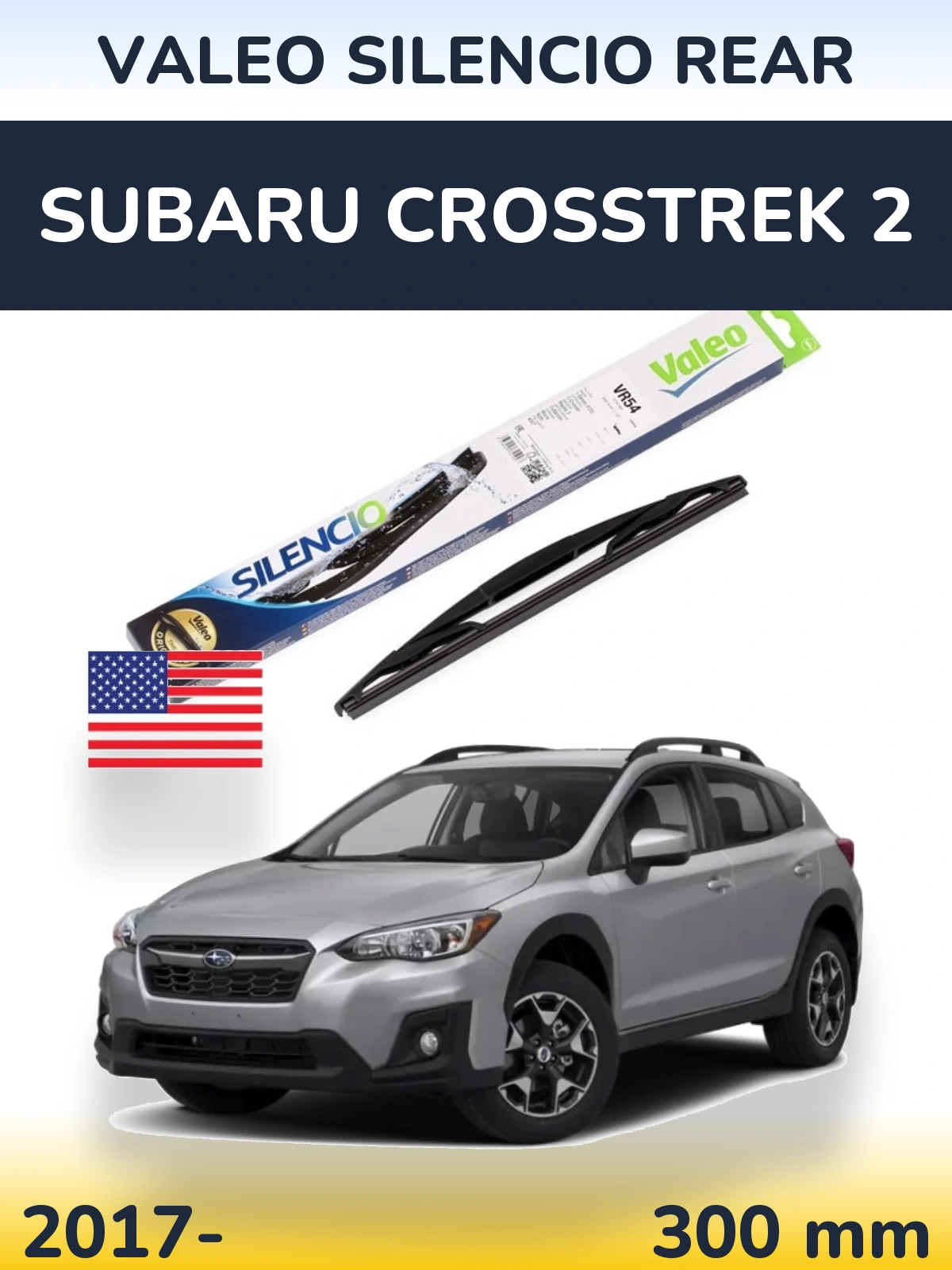 Tylna wycieraczka Valeo Silencio Rear 300 mm do Subaru Crosstrek 2 2017-2026