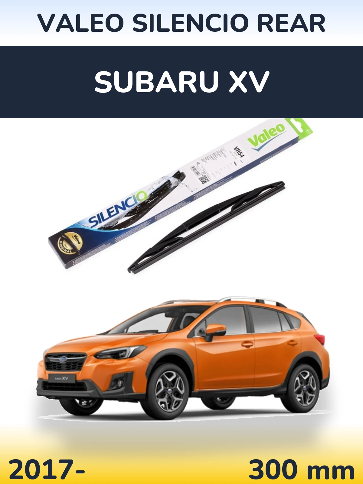 Tylna wycieraczka Valeo Silencio Rear 300 mm do Subaru XV 2017-2026