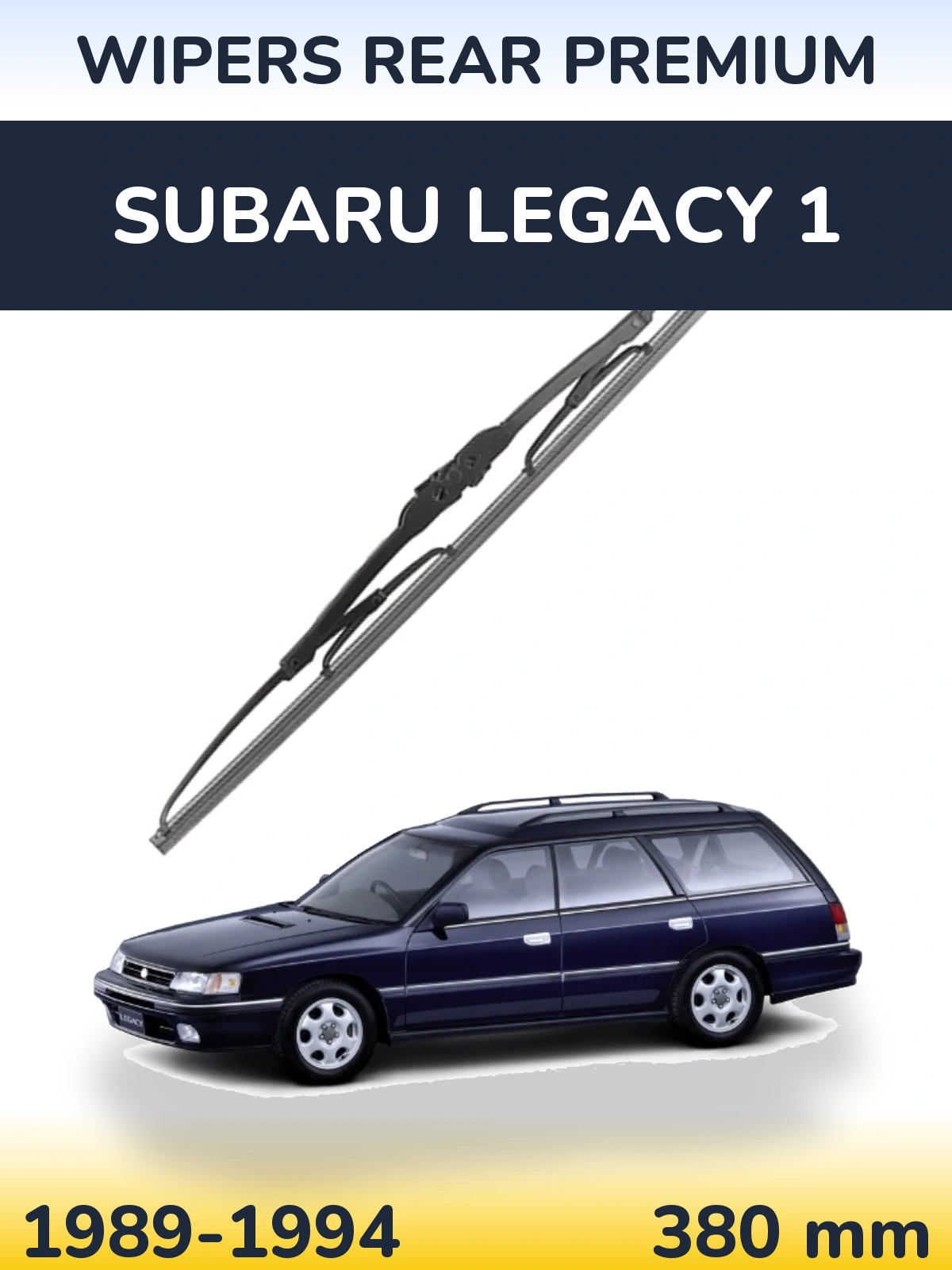 Tylna wycieraczka WIPERS REAR PREMIUM 380 mm do Subaru Legacy 1 1989-1994